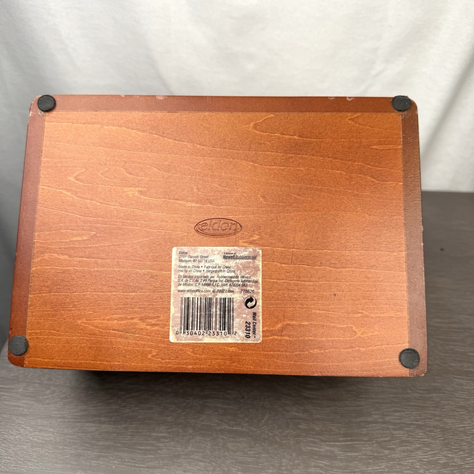 Eldon Wood Desk Top Organizer Cherry Finish 8.5” X 7” X 6”
