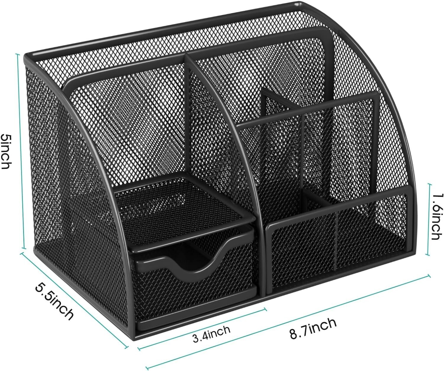 MaxGear Mesh Desk Organizer, Desktop Organizer 8.7 x 5.5 x 5 inch, 1 Pack