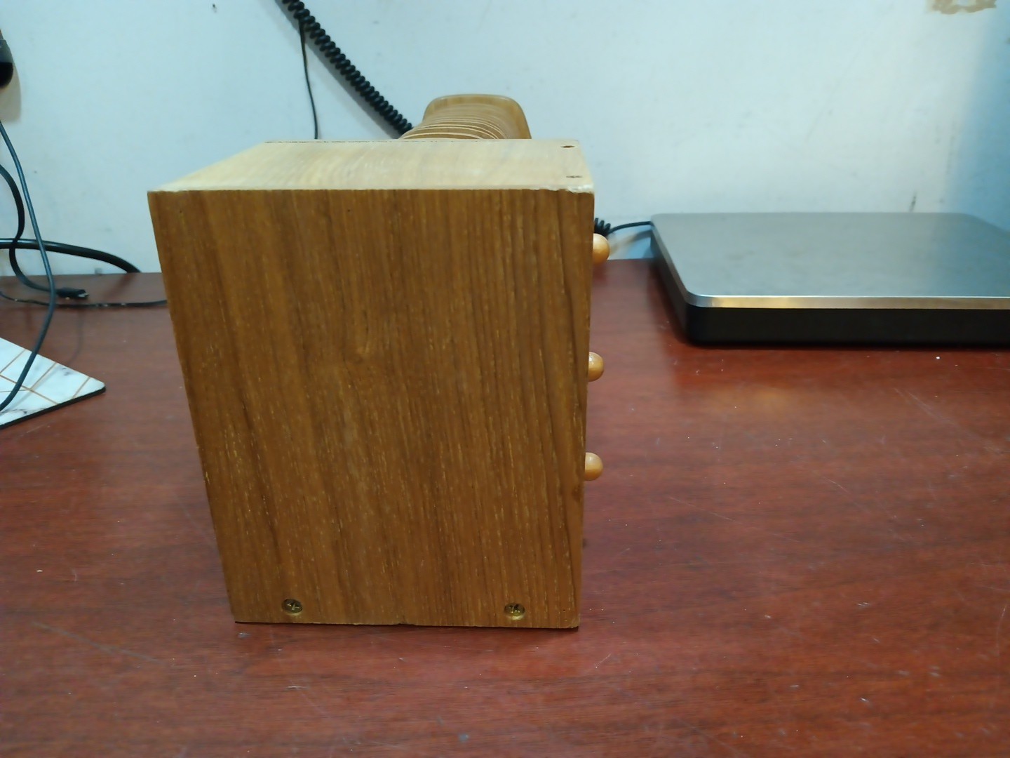 Vintage Wooden Desktop 31 Day 32 Slots Bills Mail Organizer