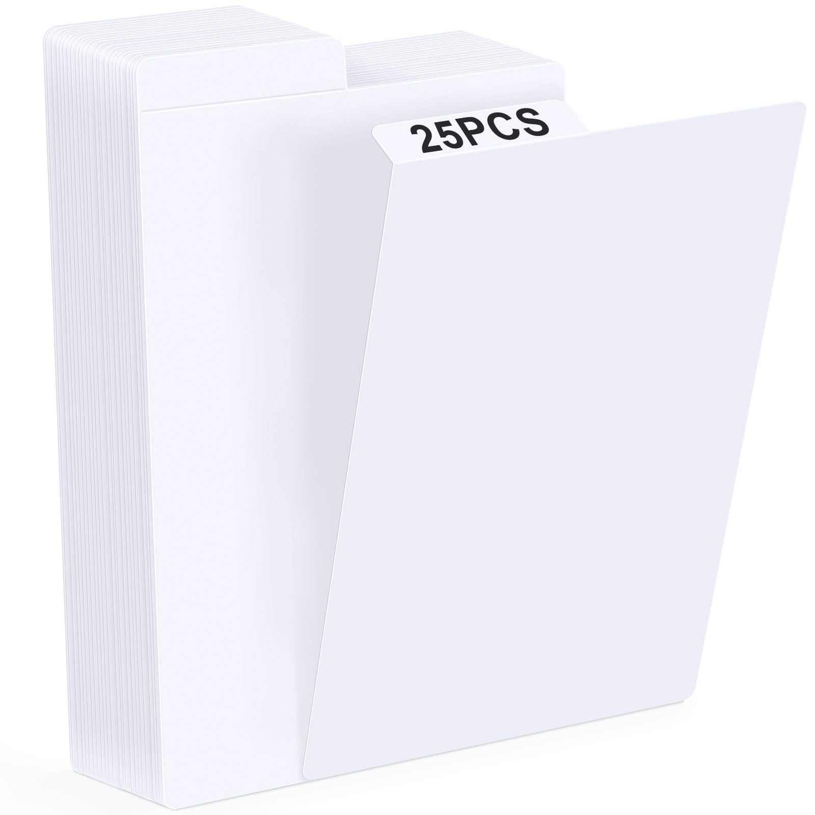 25 Pack Cardboard Comic Book Dividers with Tabs, Storage Box Organizers