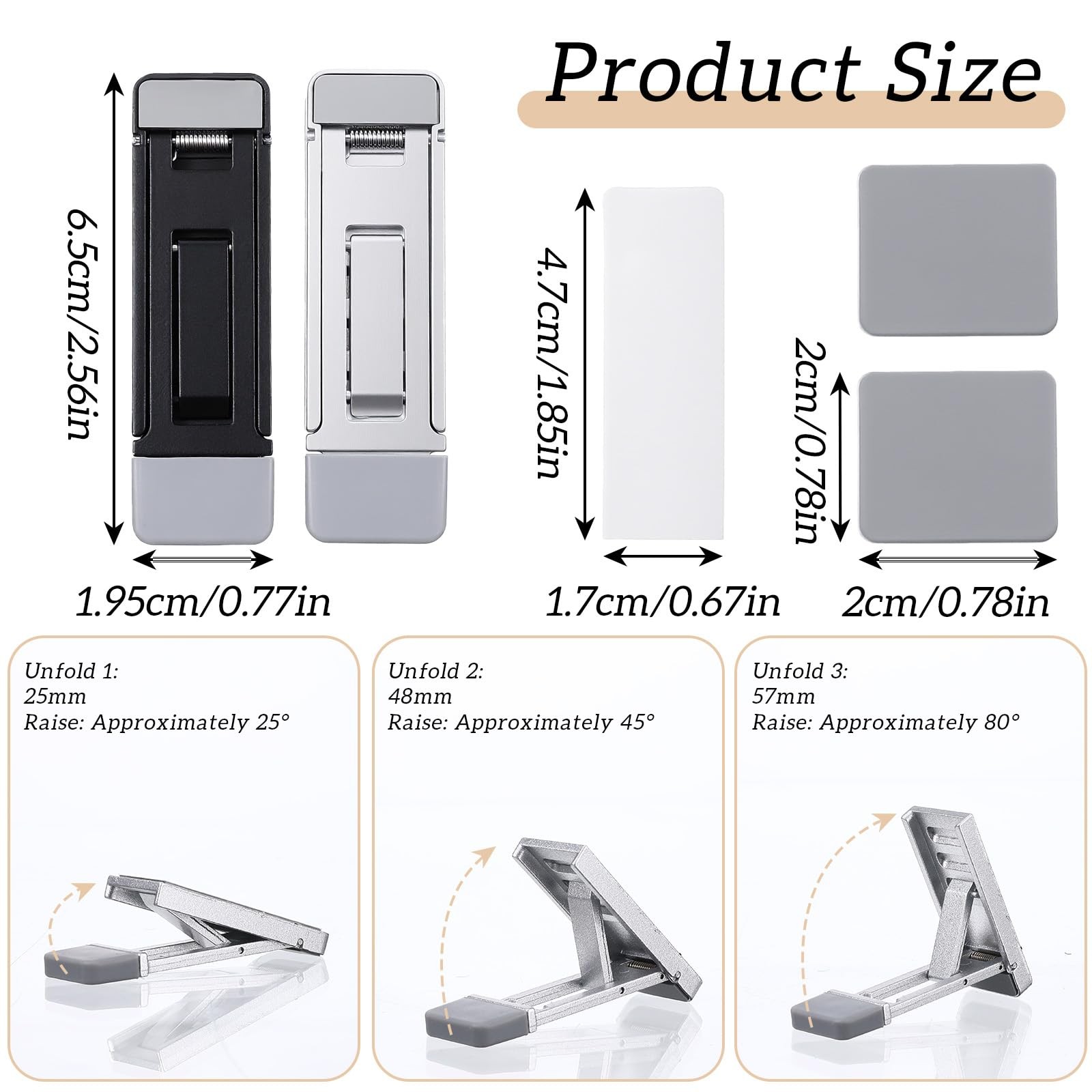 4 Pcs Portable Laptop Stand for Desk Foldable Keyboard Riser Ergonomic…