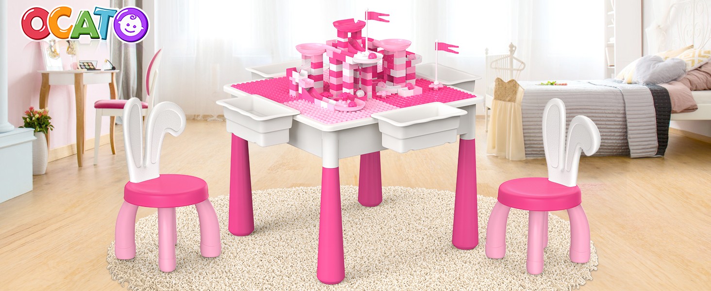 Kids Toddler Table and Chair Set: Water Table Activity Tables with