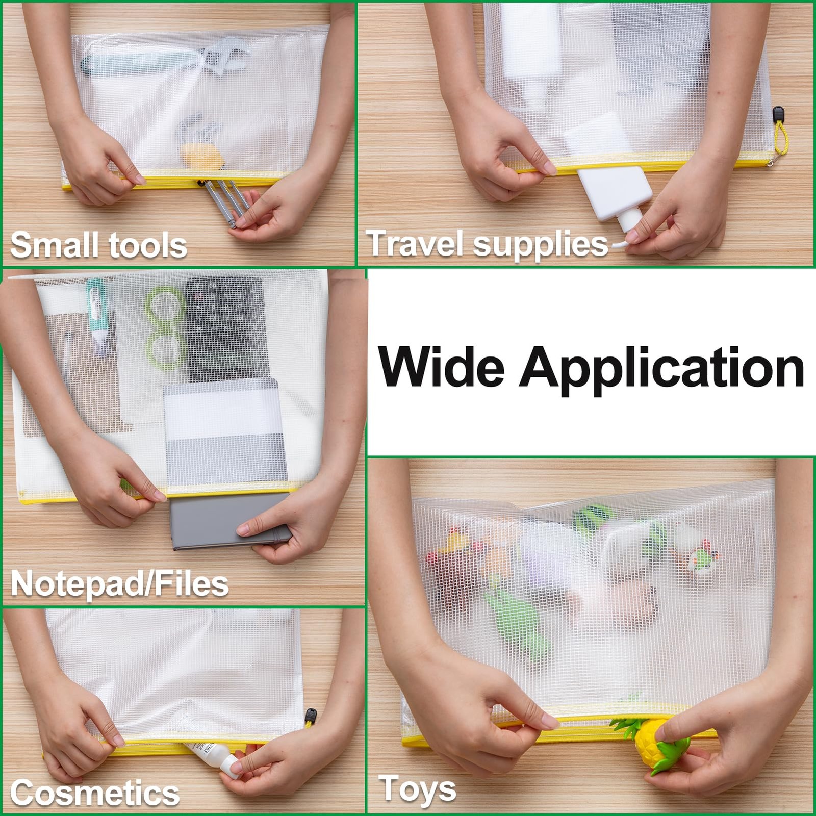 36pcs Mesh Zipper Pouch Bags, 8 Size Zipper Bags for Organizing Storage, Wate…