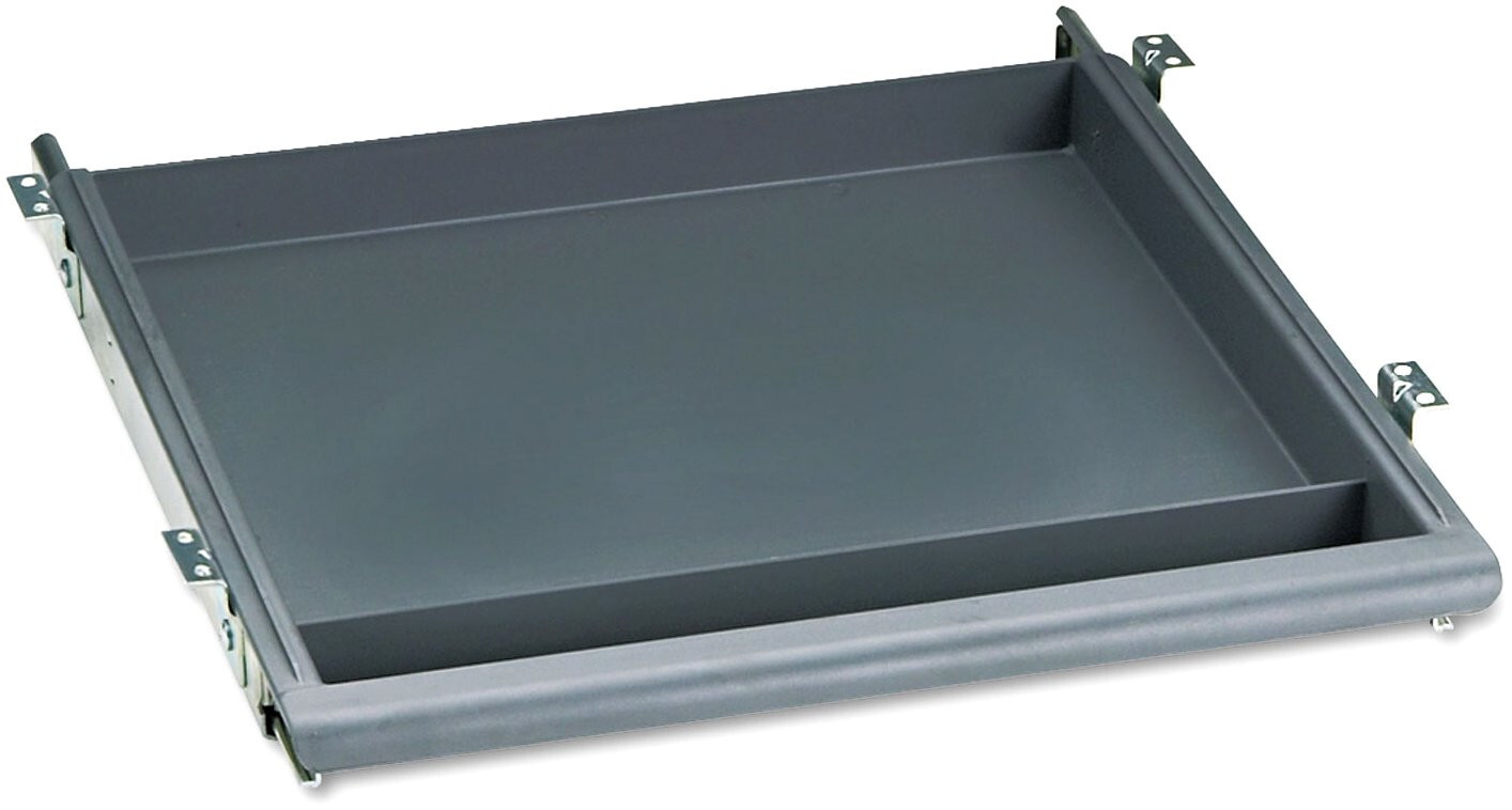 Iceberg ICE95452 Aspira High-Density Polyethylene 14″ Desk Utility Drawer, Gray