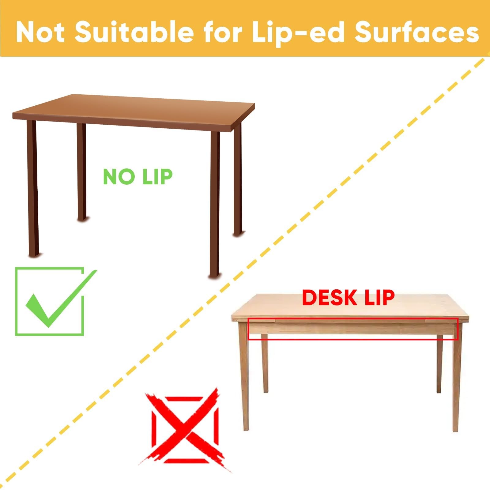 2 PCS Under Desk Hanging Shelf Drawer Organizer Plastic Hidden Storage White