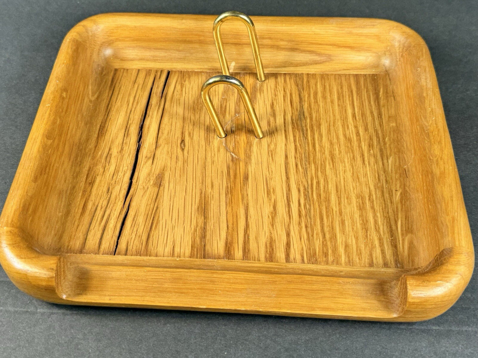 Eldon Woodline 6500 Wood And Brass Desk Accessory