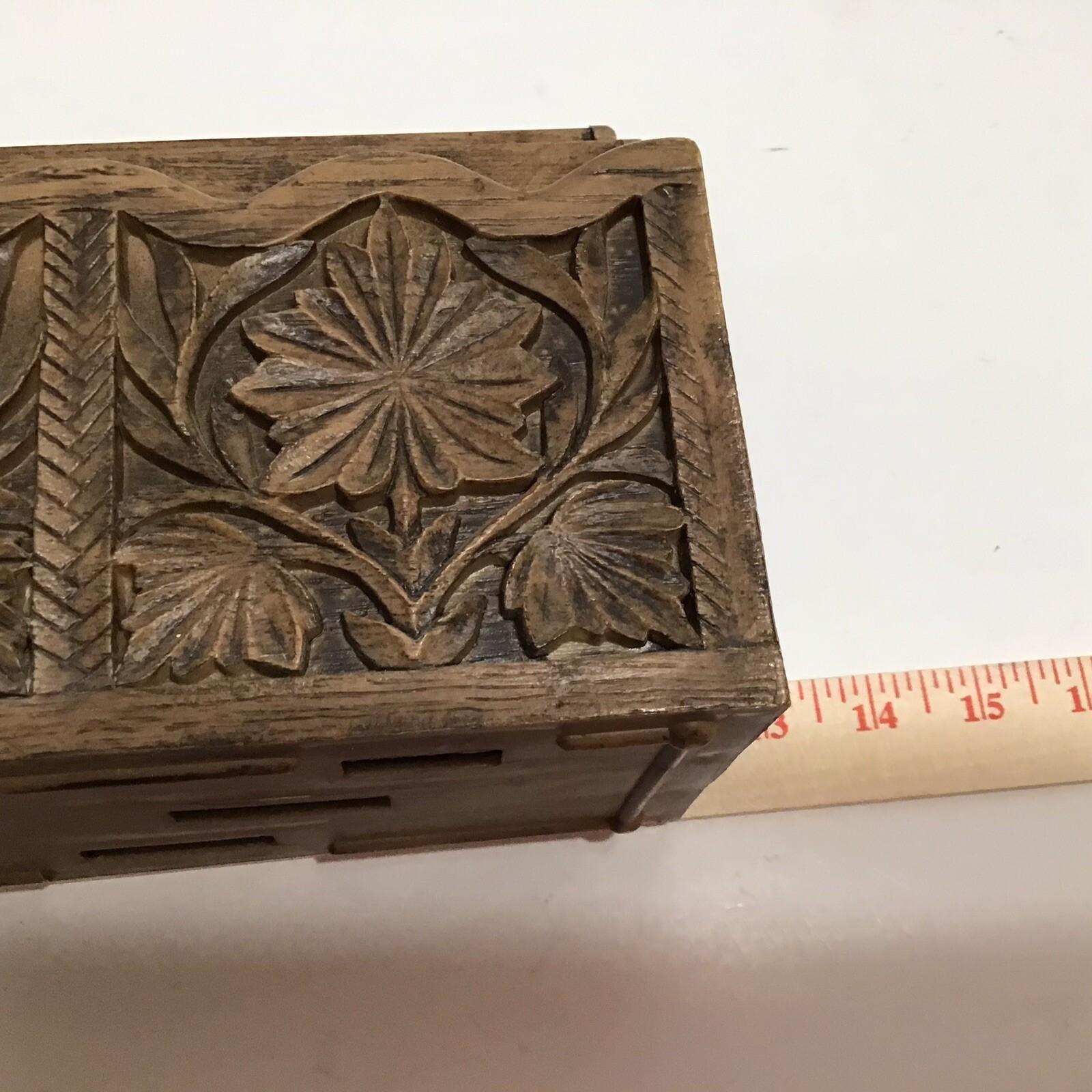 Vintage style Wood Desk Organizer Boho Style Letter Holder Hang Or Sit