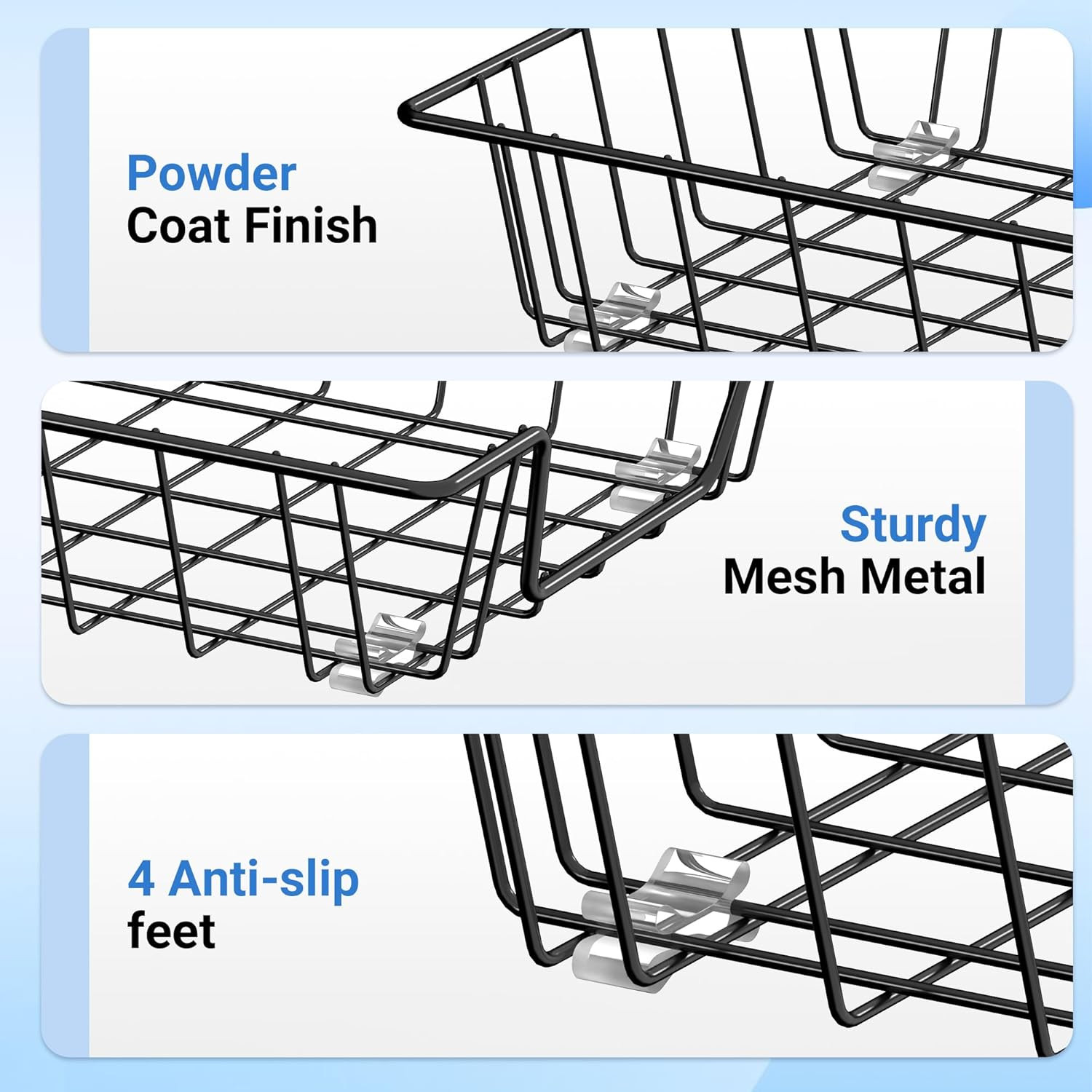Letter Desk Tray Organizer, A4 File Tray Magazine Files Storage Basket Organizer