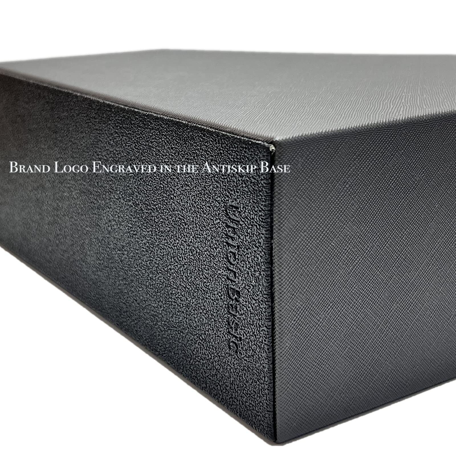 Magazine File Holder Leatherette Desktop Document Organizer Dark Grey