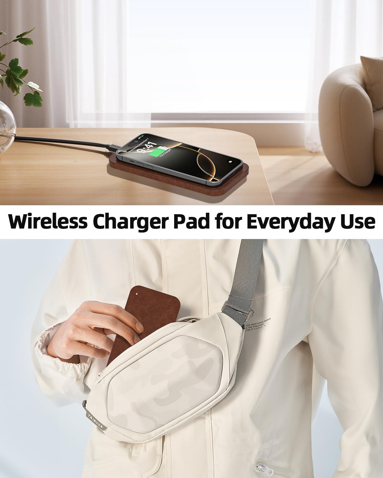 Wireless Future Charger Leather Valet Tray Wireless Charging Pad – Edc