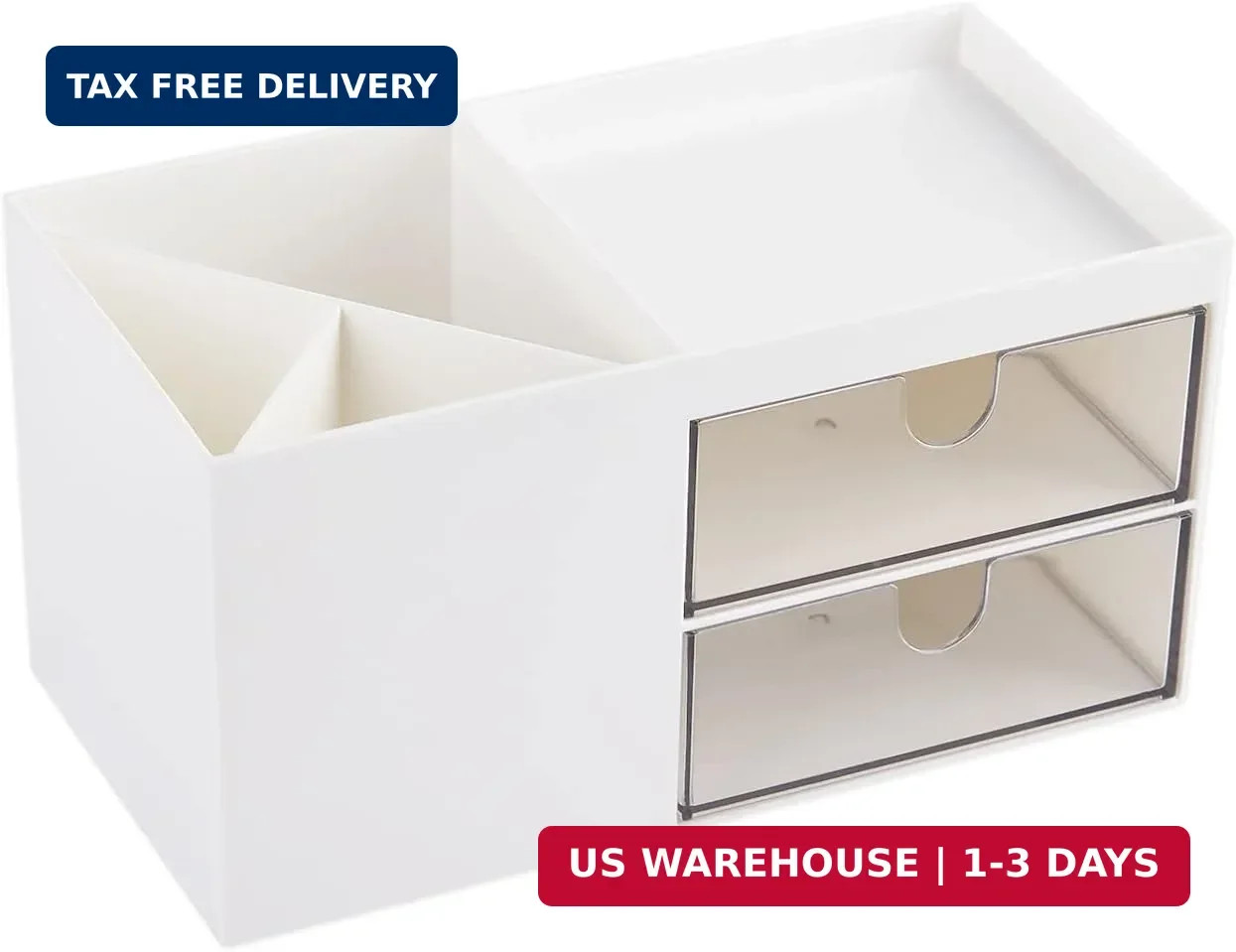 LETURE Office Desk Organizer with drawer, Office Supplies and Desk Accessories,