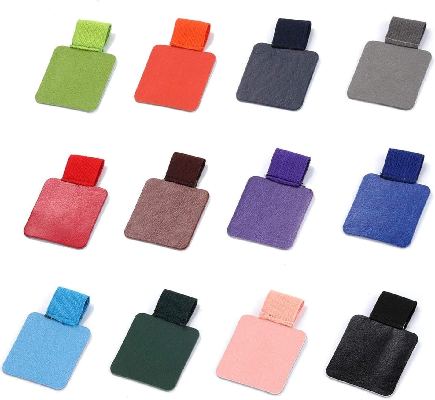 Pen Loop Holder Set 12 Pack Self-Adhesive Pencil Holder Elastic Design Notebooks