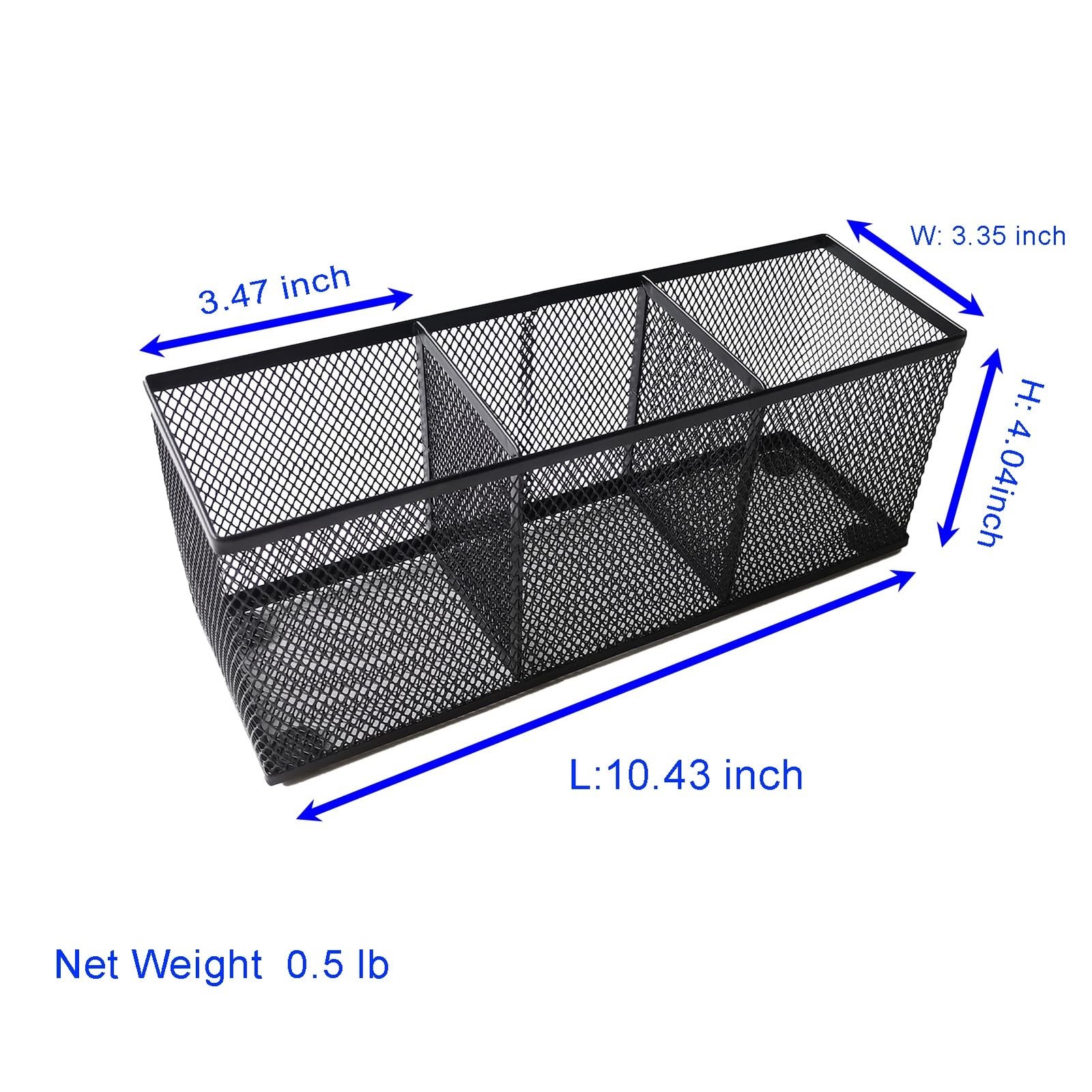Coasdigi Pencil Holder, Metal Mesh Pen Holder Desk Organizer 3 1 Pack black