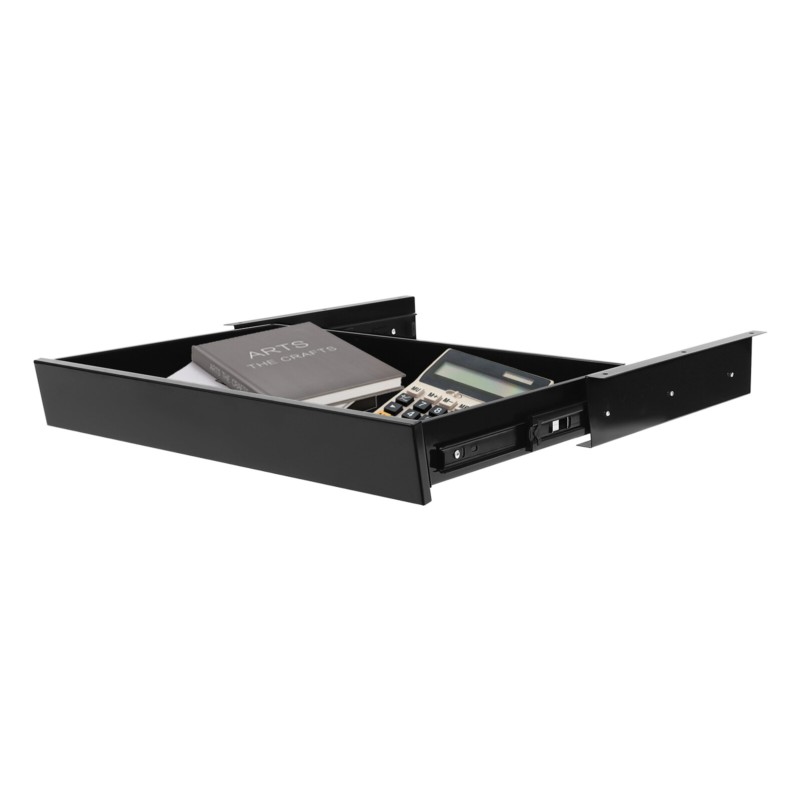 Under Desk Mounted Drawer Storage Organizer Sliding Pullout Drawer Standing Desk
