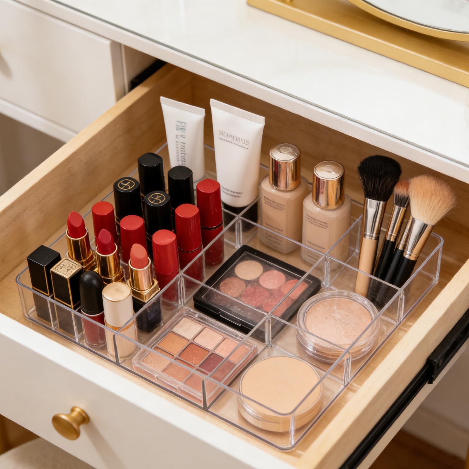 Acrylic Drawer Organizer, Expandable Drawer Organizer Trays, Desk Organizers …