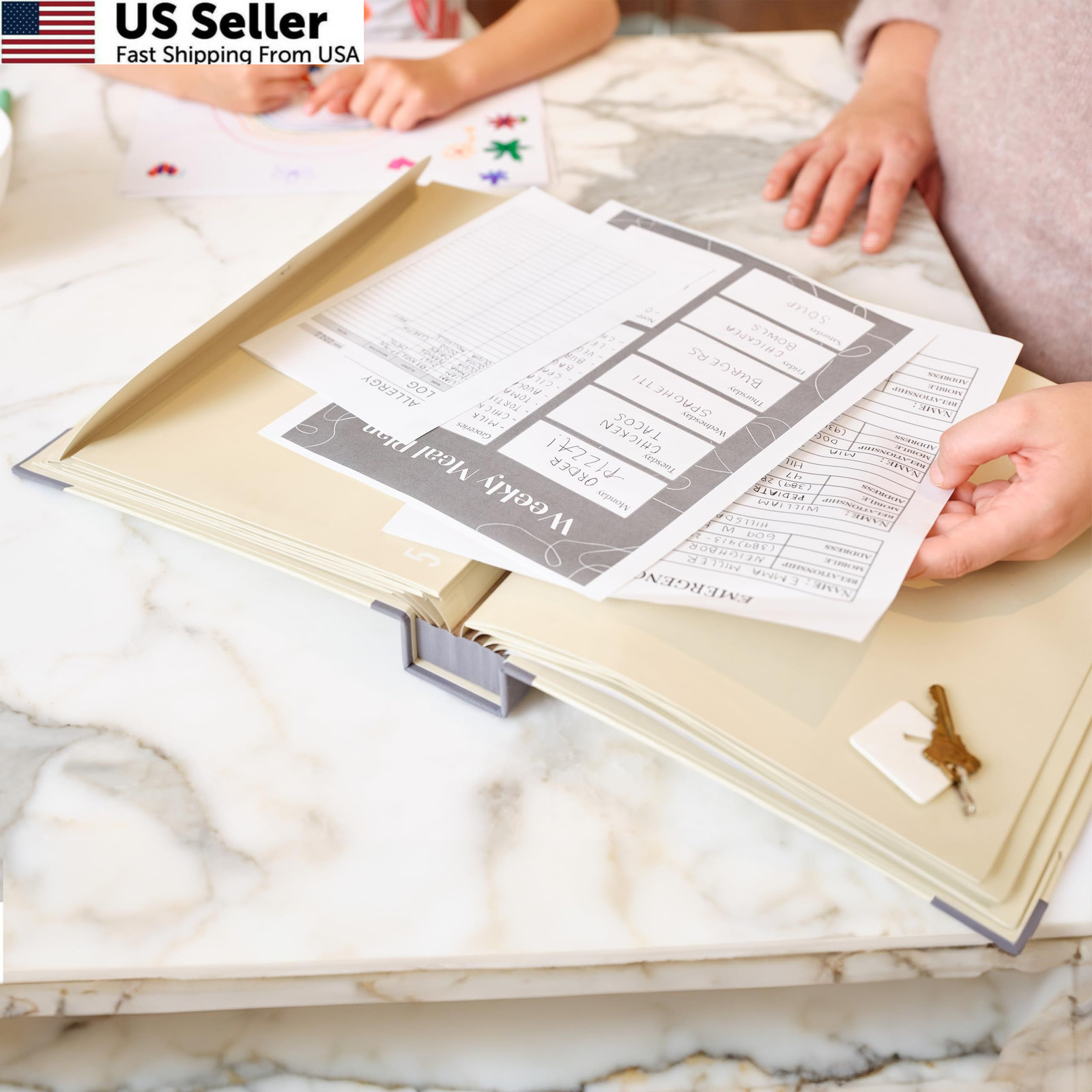 The Folio® Important Document Organizer by Savor | Binder with Guided Slate