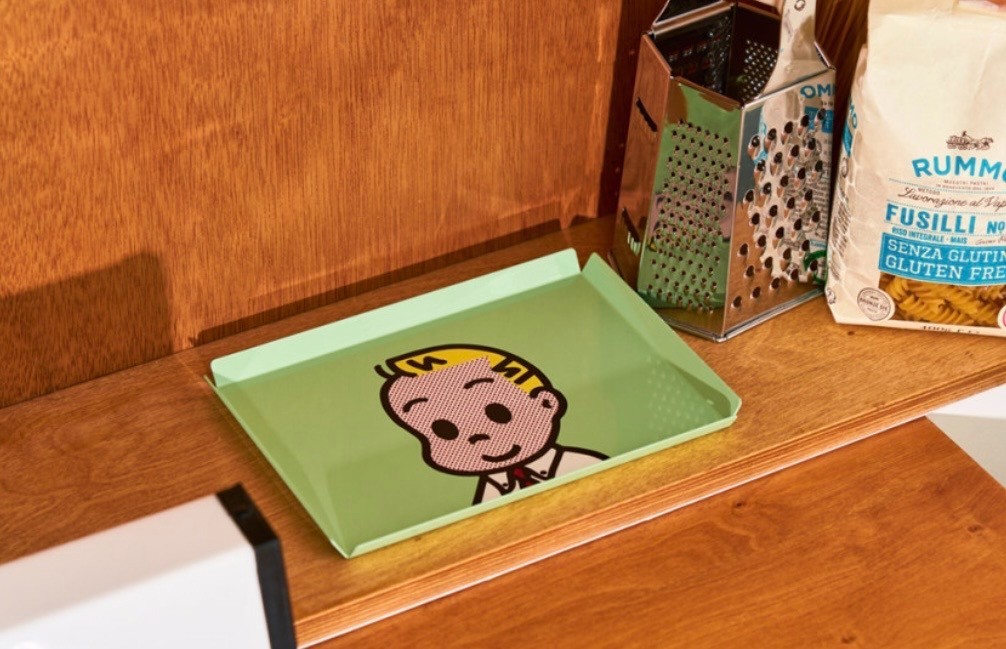OSAMU GOODS Aluminum Tray Jack Retro Desk Organizer Plate Cute New Korea Japan