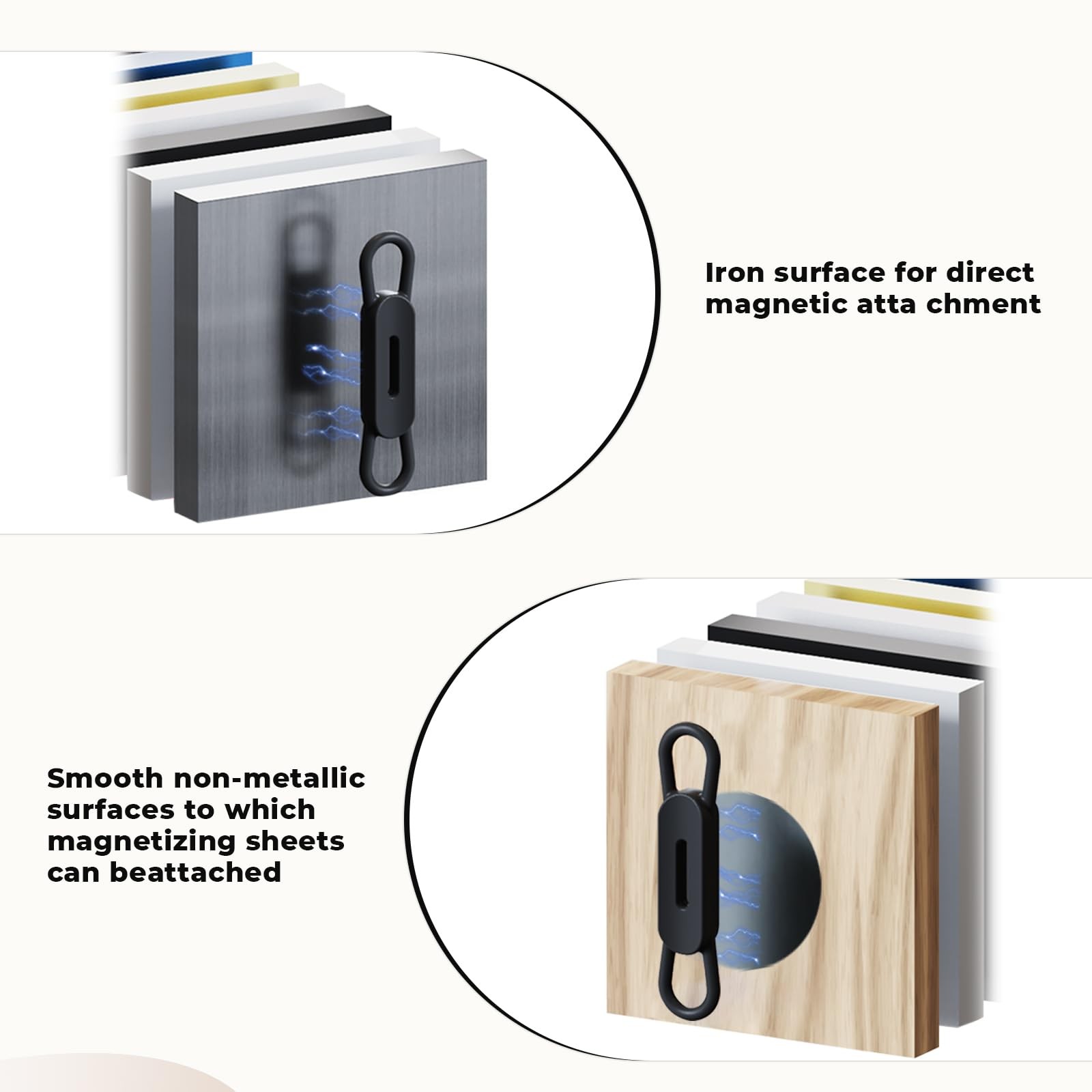 DGMDGS 10 Pack Magnetic Pen Holder for Refrigerator, Adjustable Pen Pencil Ho…