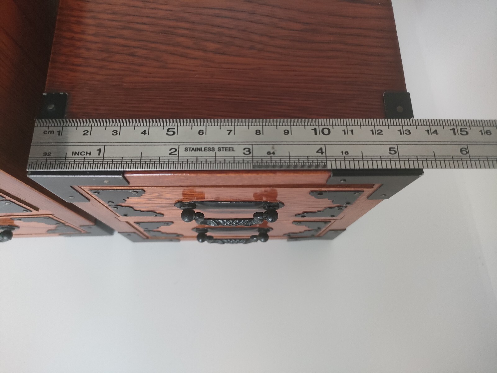 Wood Chest Showa Vintage 2 sets (3 drawers + 2 drawers) Limited Japan