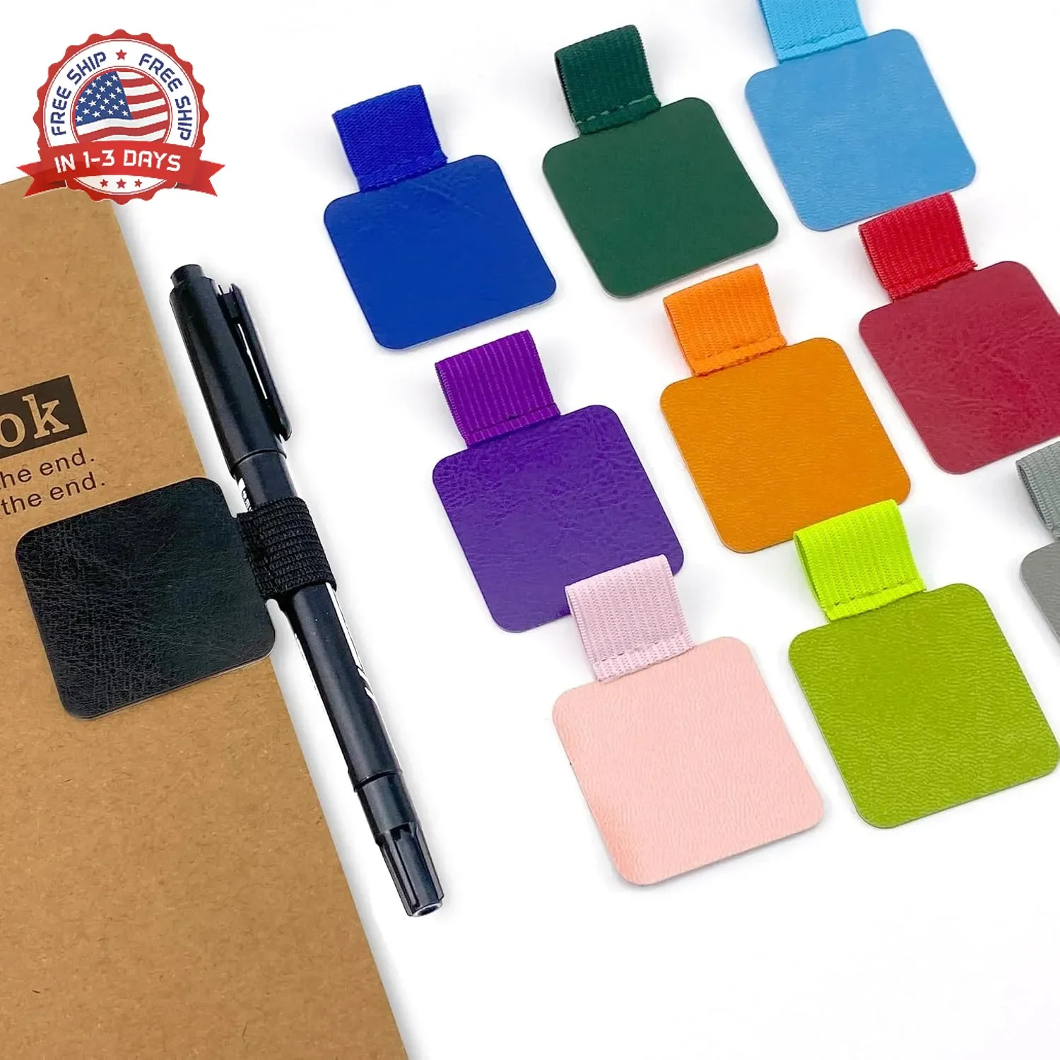 10 PCS Pen Loop Holders Self Adhesive Pen Holder Elastic Notebook Pen Loop for N