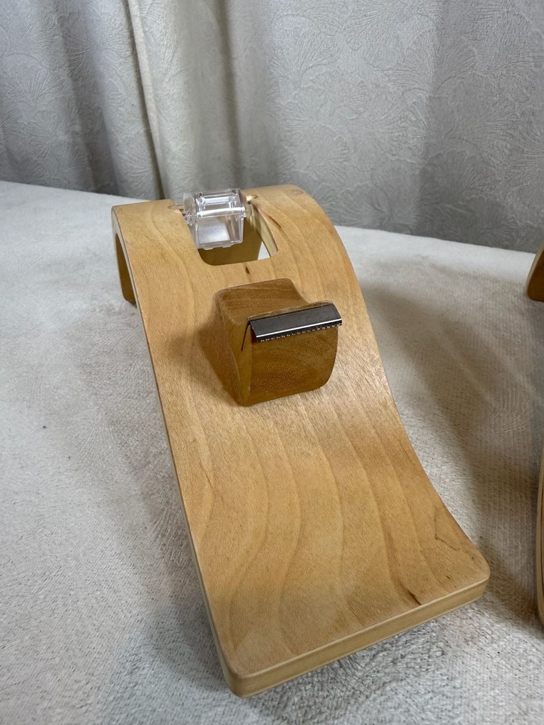 Set of 3 Custom Curved Bent Plywood Desk Organizers