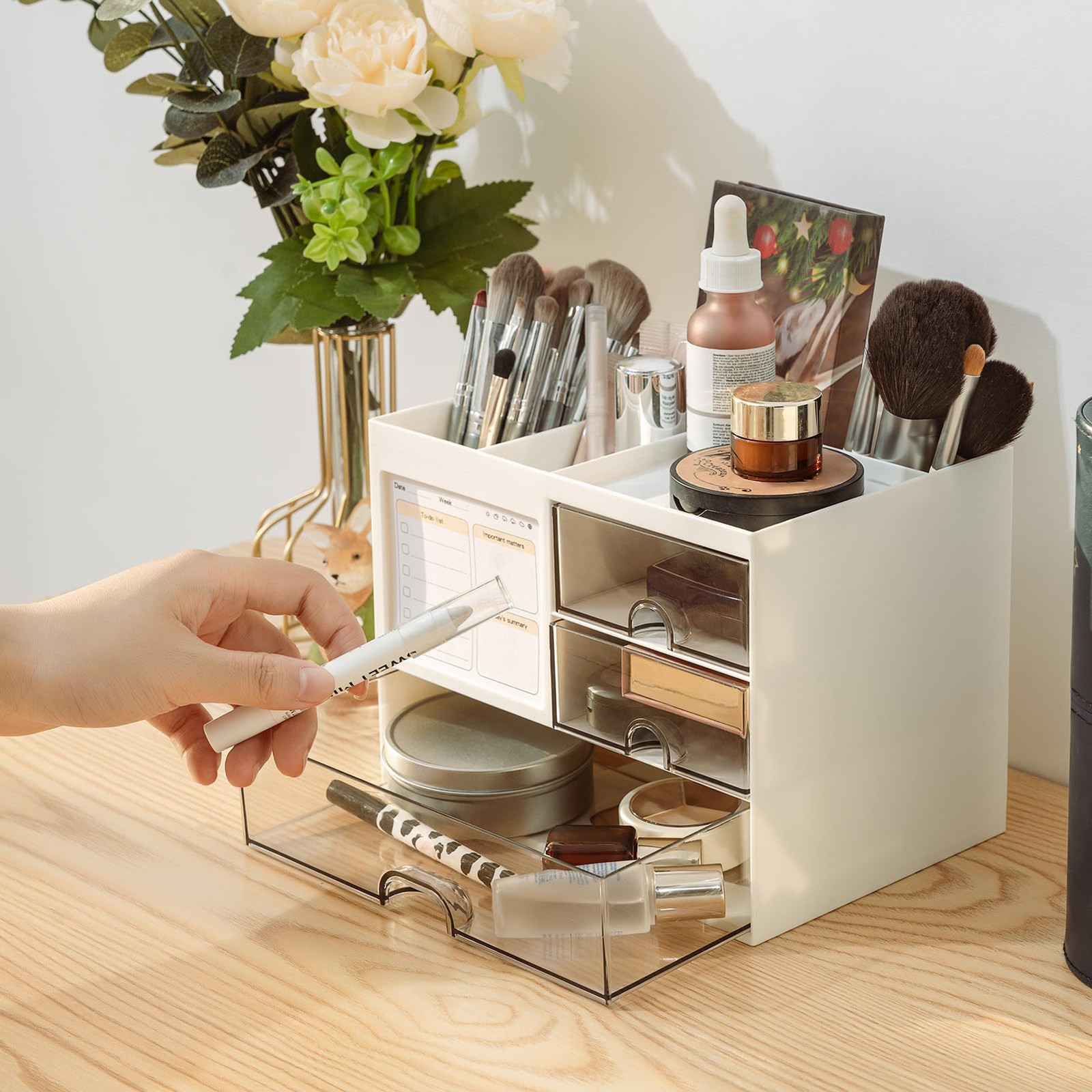 Multi Functional Desk Organizer, 3 Drawers, Office Supplies