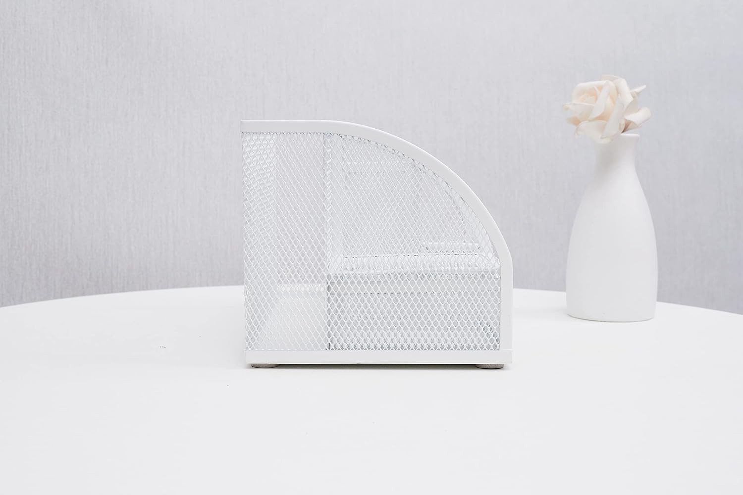 Mesh Desk Organizer Office with 7 Compartments + Drawer/Desk Tidy Candy/Pen Hold