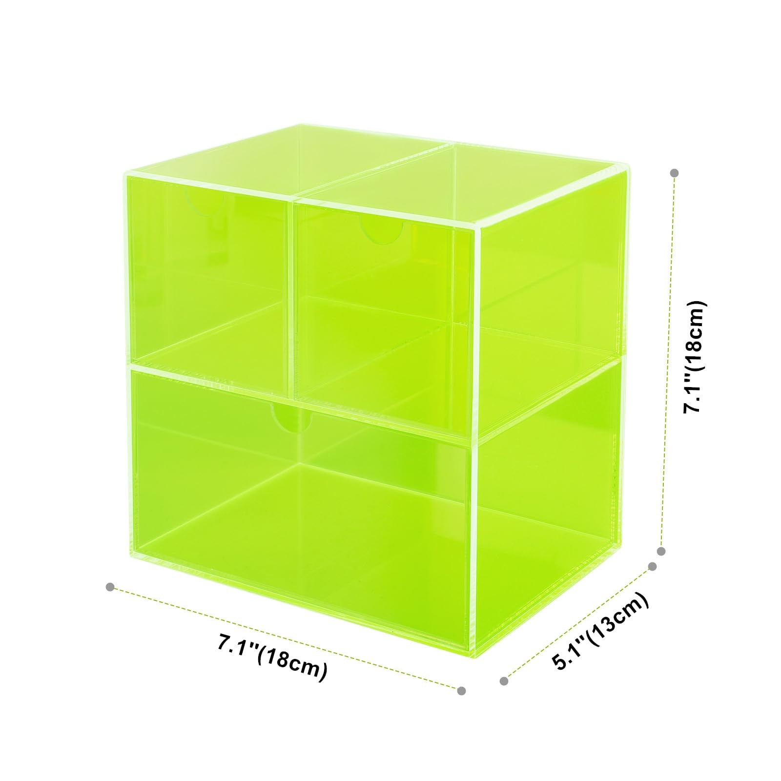 Desk Organizer with 3 Storage Drawers for Makeup Office Acrylic Desktop Drawe…