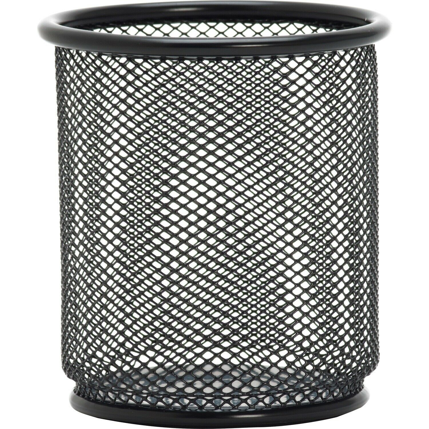 Lorell Steel Pencil Cup 3-1/2″x3-7/8″ Black Mesh 84149