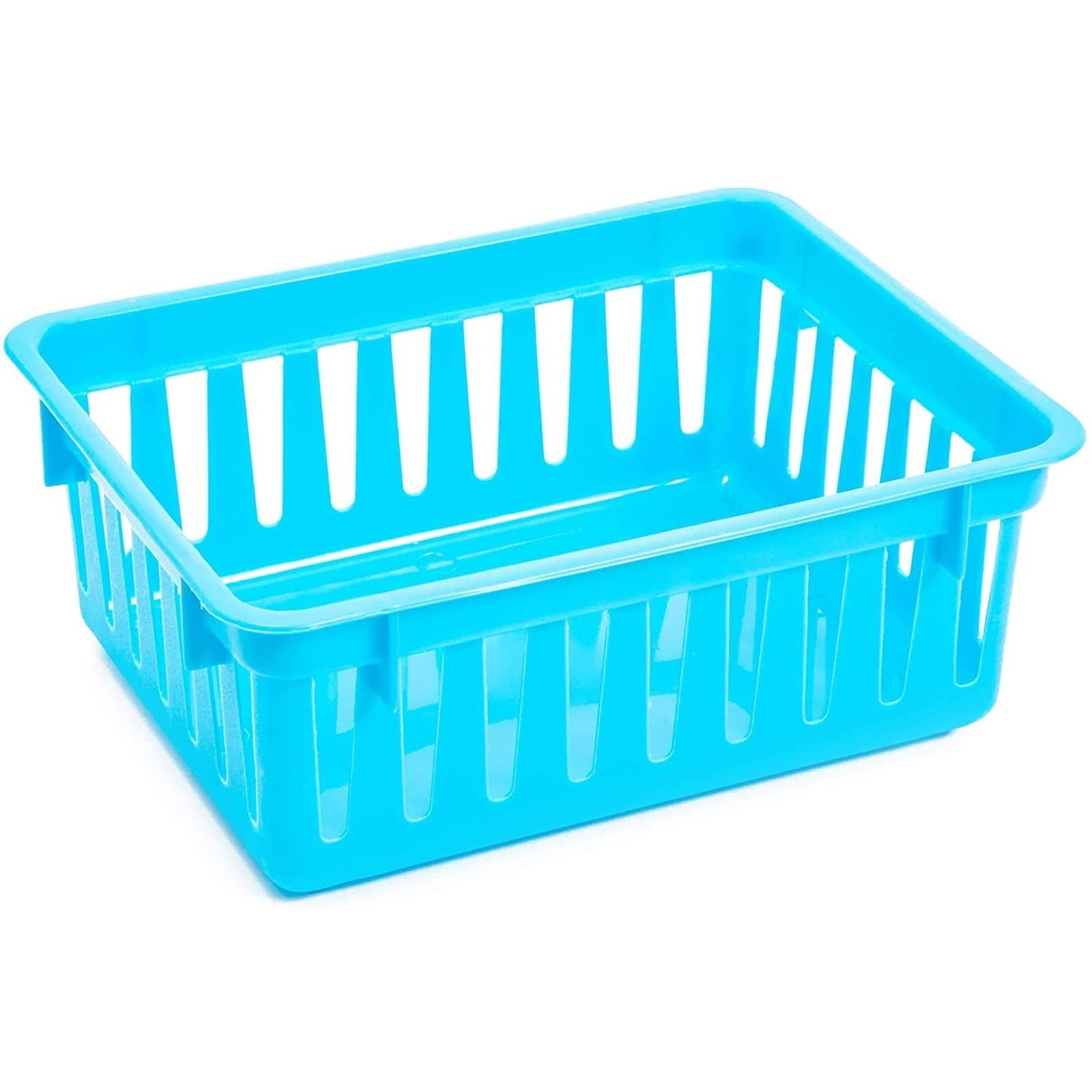 12 Pack Small Plastic Classroom Storage Bins for Organization and School Supp…