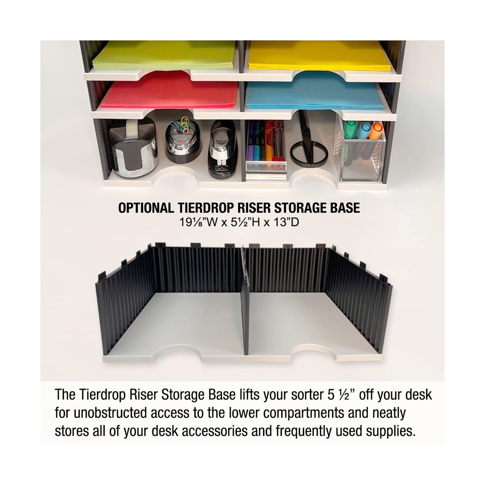 Ultimate Office TierDrop Desktop Organizer/Forms Mailroom Classroom Sorter, 8…