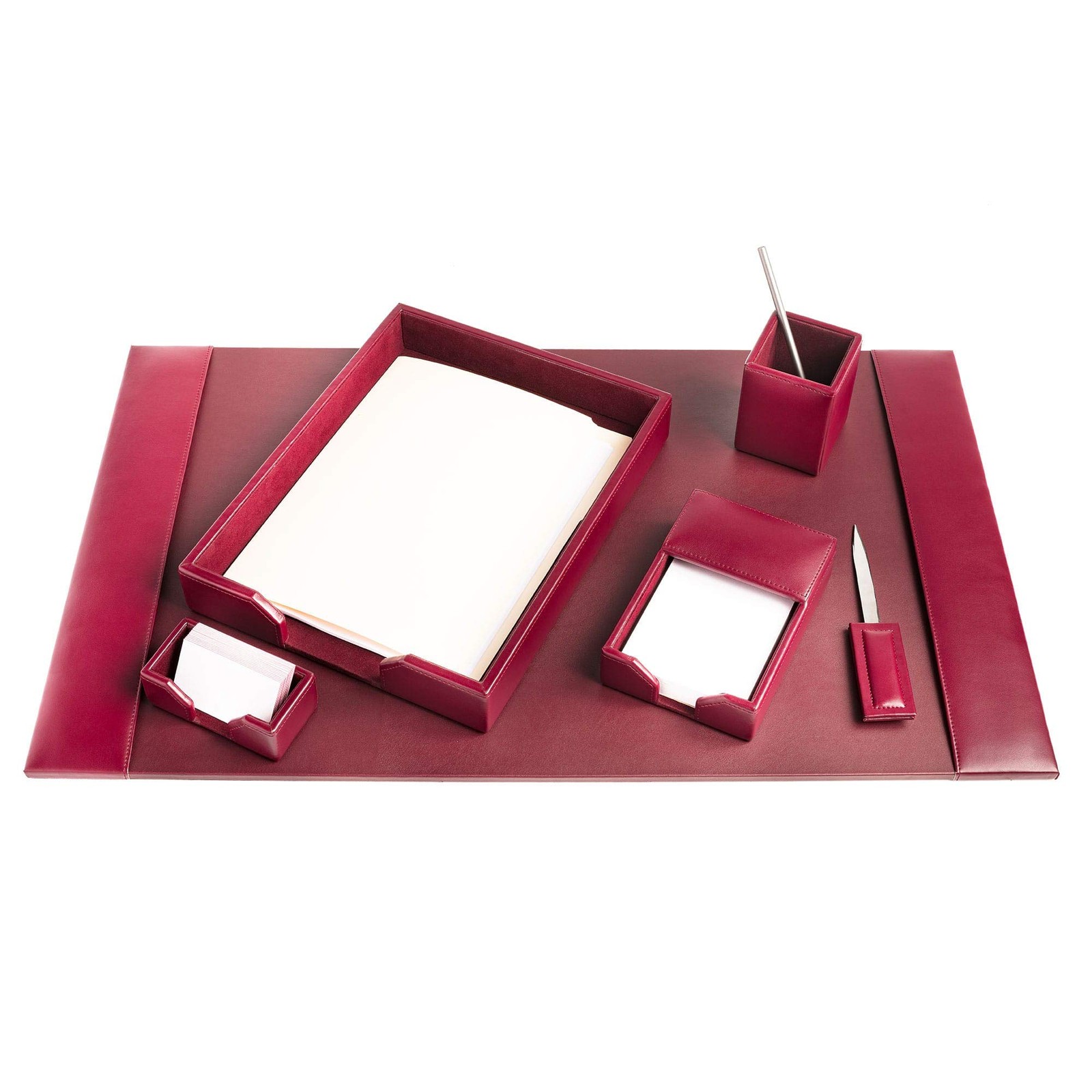 Dacasso Bonded Set – Pad Organization Essentials Burgundy 6