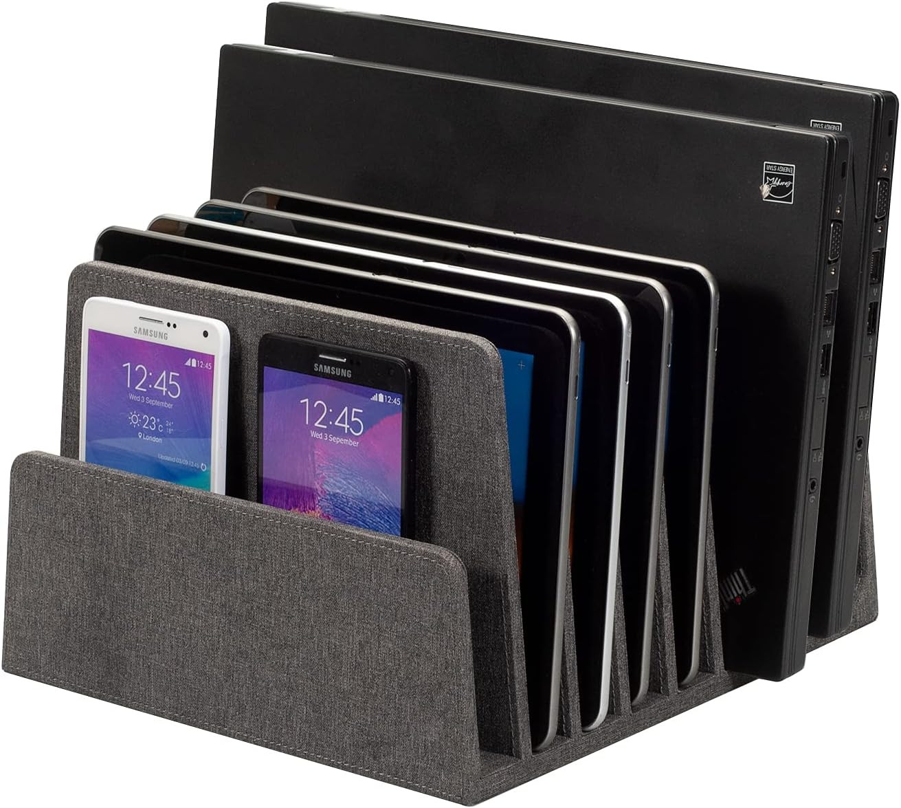 Mobilevision Executive Dark Gray Device Organizer for Smartphones, Tablets and L