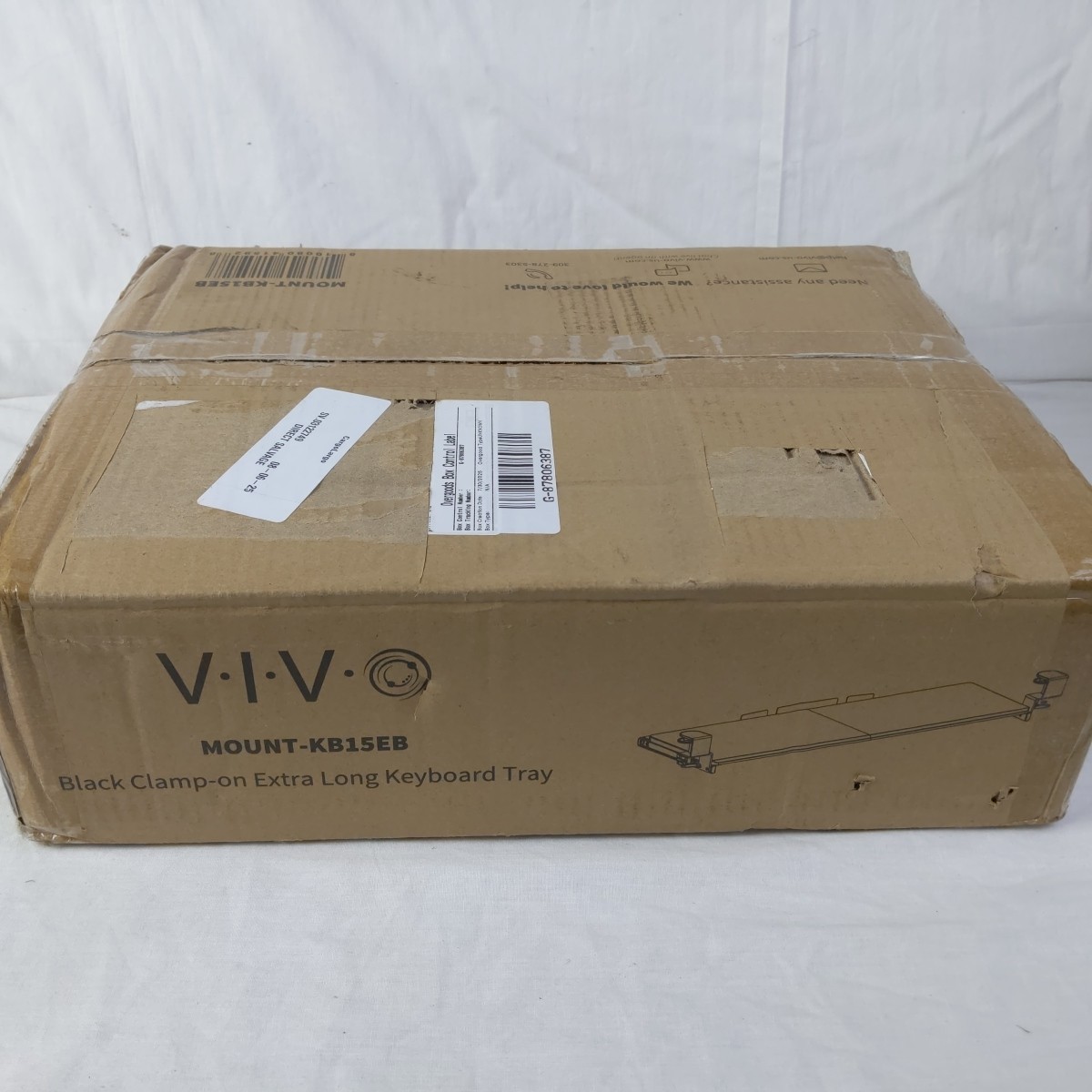 VIVO Extra Long Clamp-on Computer Keyboard and Mouse Under 34 inch, Black