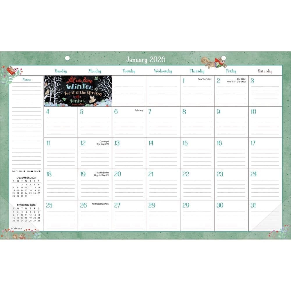 Lang, Simple Inspirations 2026 Desk Pad, 11” X 17”, Extra Large, 2026