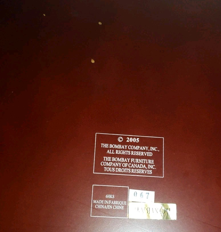 Rare Vtg Bombay Company Leather & Wood Executive Desk World 4 Clock Pad Blotter