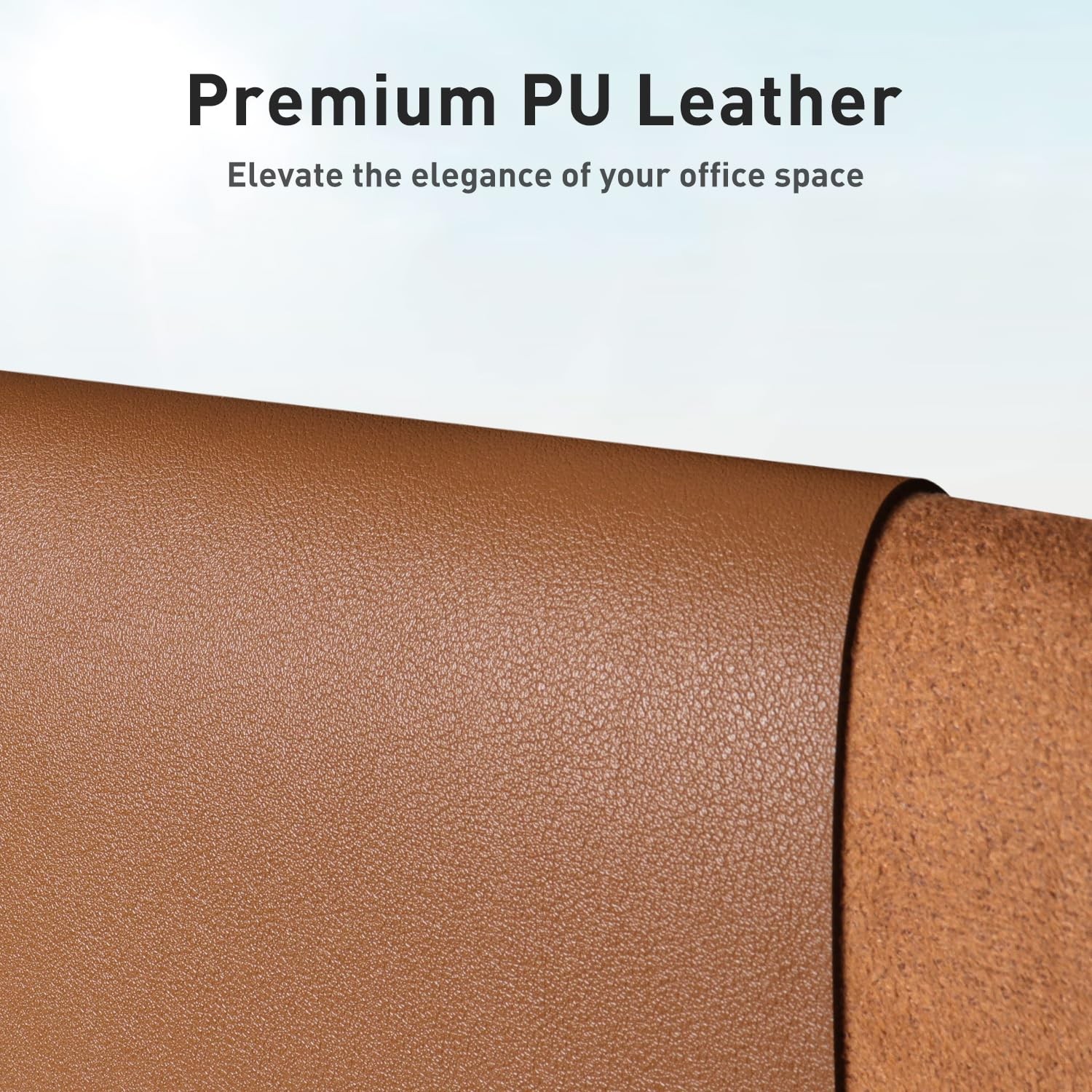 Aothia Leather Desk Pad Protector, Mouse Pad, Office 23.6″ x 13.7″, Brown