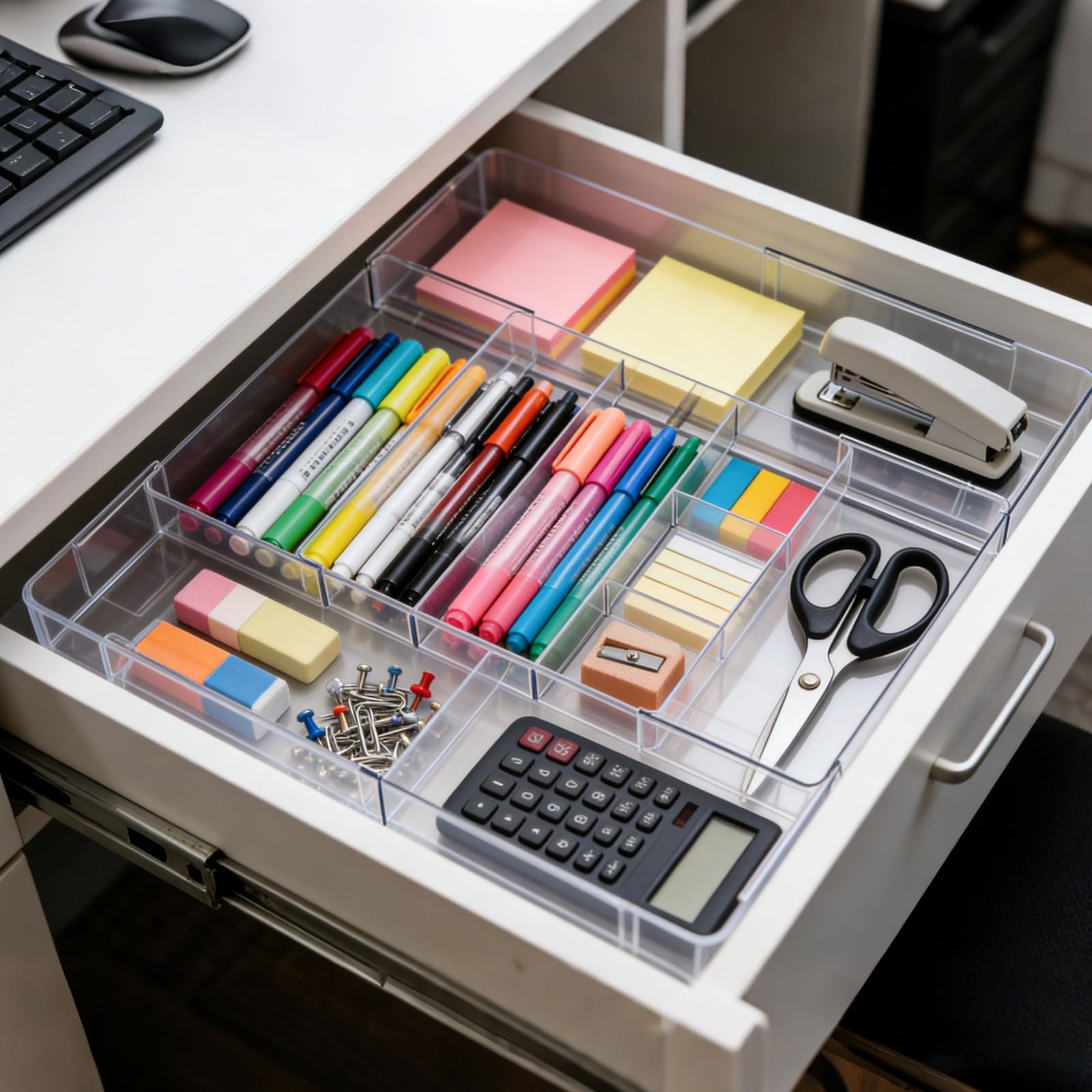 Acrylic Drawer Organizer, Expandable Drawer Organizer Trays, Desk Organizers …