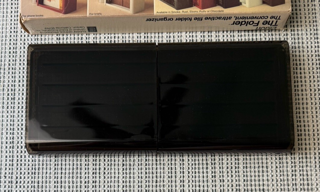 Vintage 80s Eldon The Folder 1980 File Folder Organizer 5 Compartments Foldable