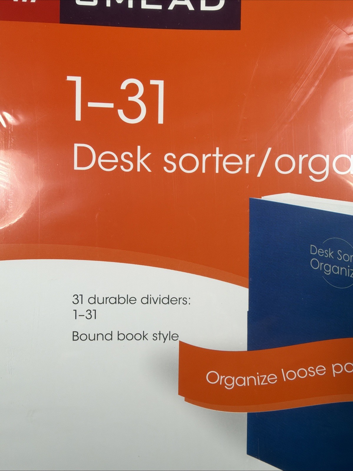 SMEAD 1-31 Desk sorter / organizer Bound Book Style for loose papers No. 89294