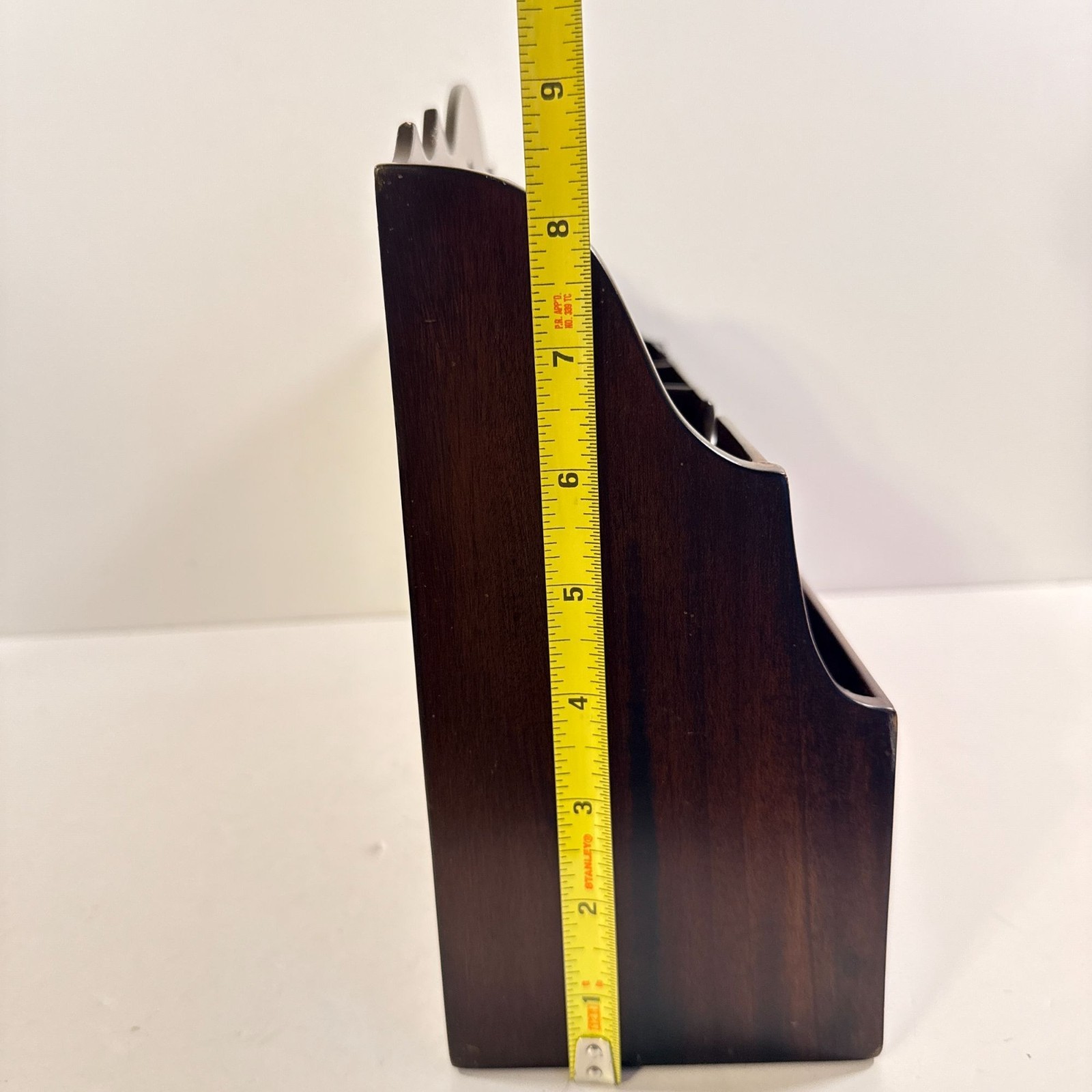 Vintage Desk Tidy Mail Letter Rack Compartments Organizer Stationary