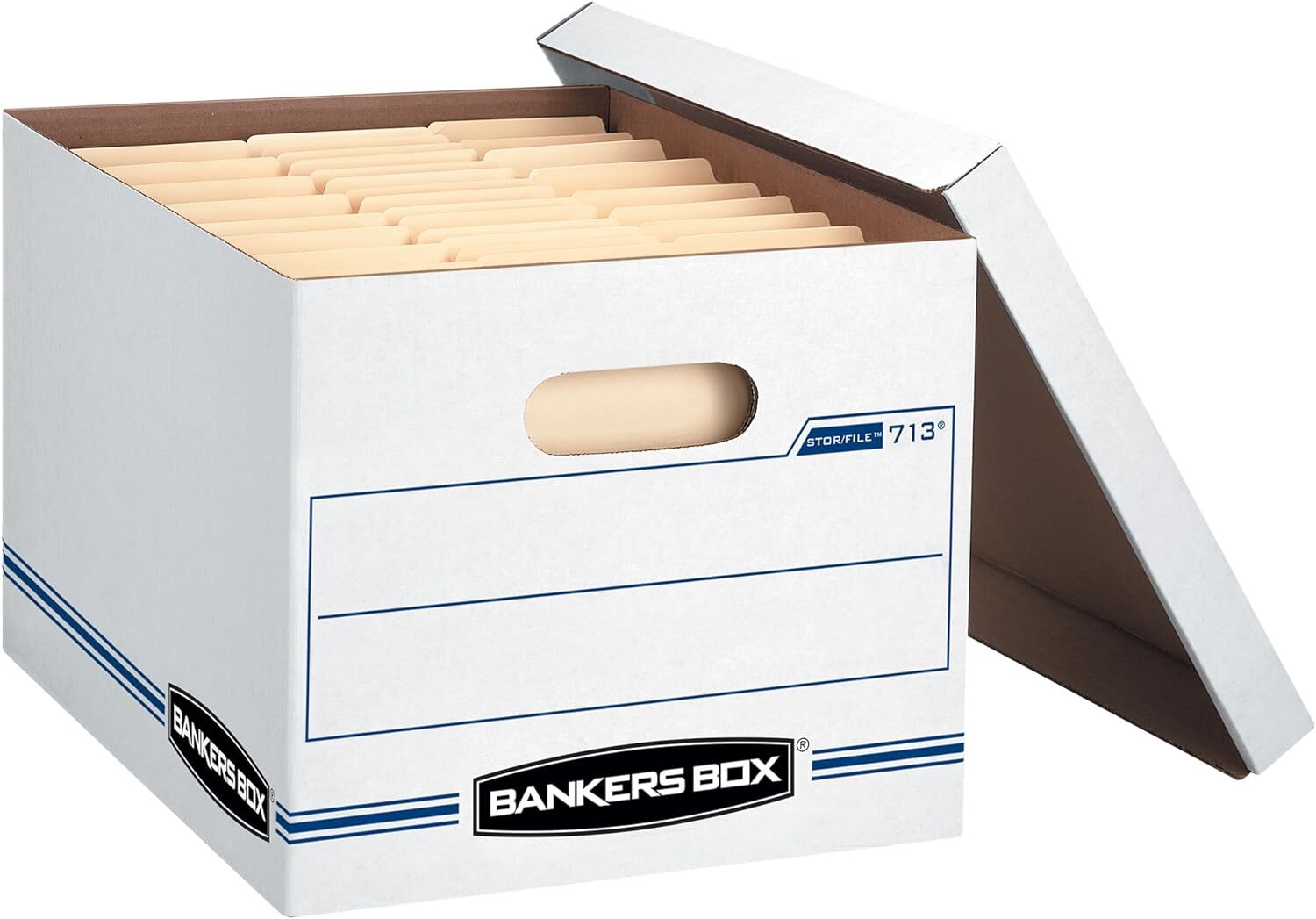 Bankers Box 0071302 STOR/File Storage Boxes, Standard Set-Up, 20 Pack, White