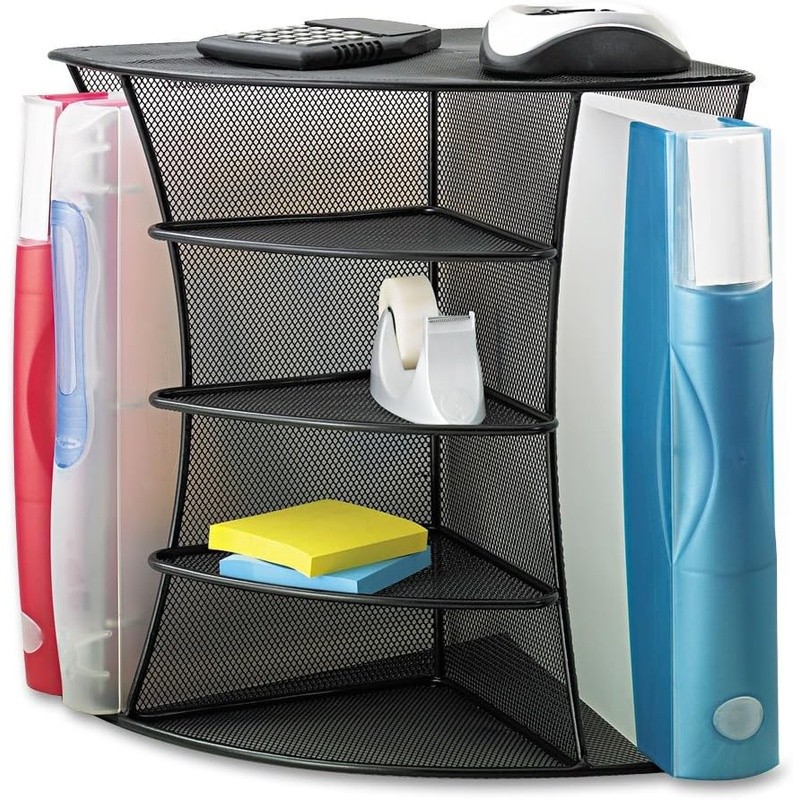Lightweight Corner Desk Organizer Office Supplies Storage & File Management New
