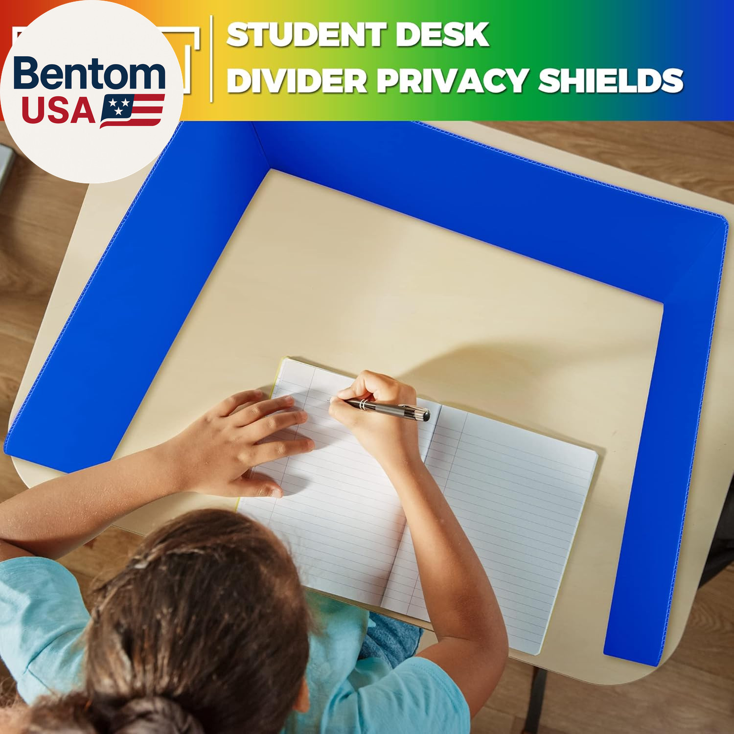 16-Pack Desk Dividers for Students – Durable & Waterproof Plastic Study Carrel D