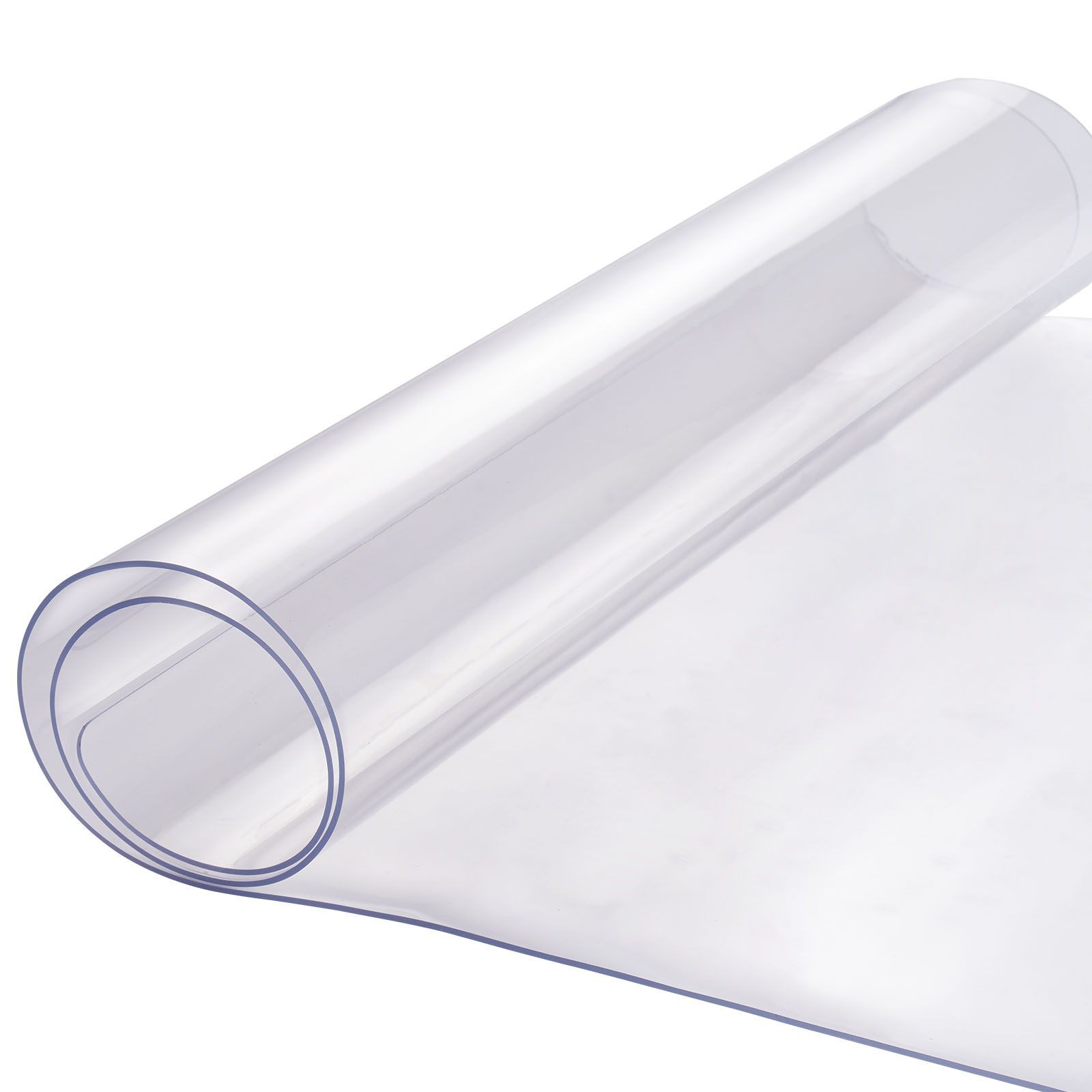 Plastic Table Cover, 16 x 32 Inch 1.5 mm Thick Clear Table Protector, Rectangle