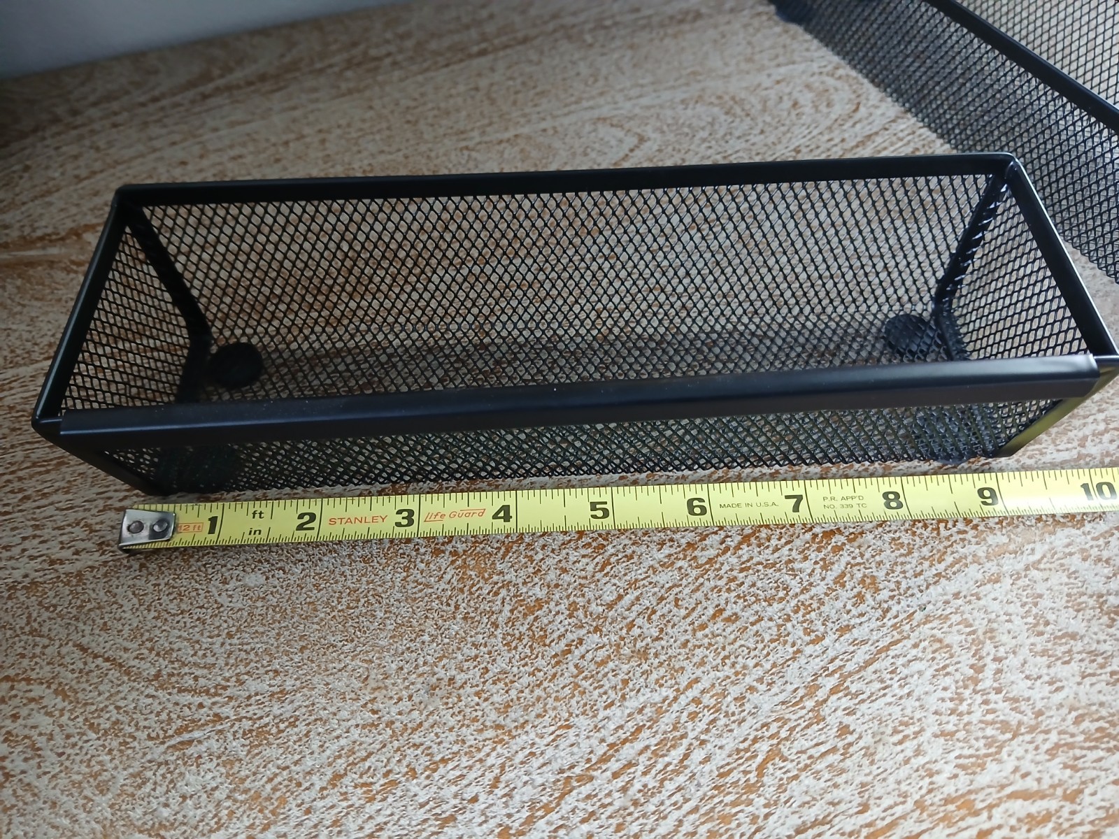 Desk Office Utensil Organizers Black Wire Mesh Container Store Trays Pen Holder