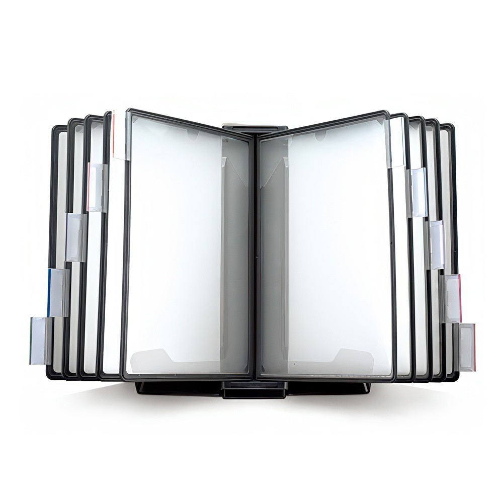 Aidata Flip & Find Desktop Wall Reference Display System 10 Panels FDS005L New