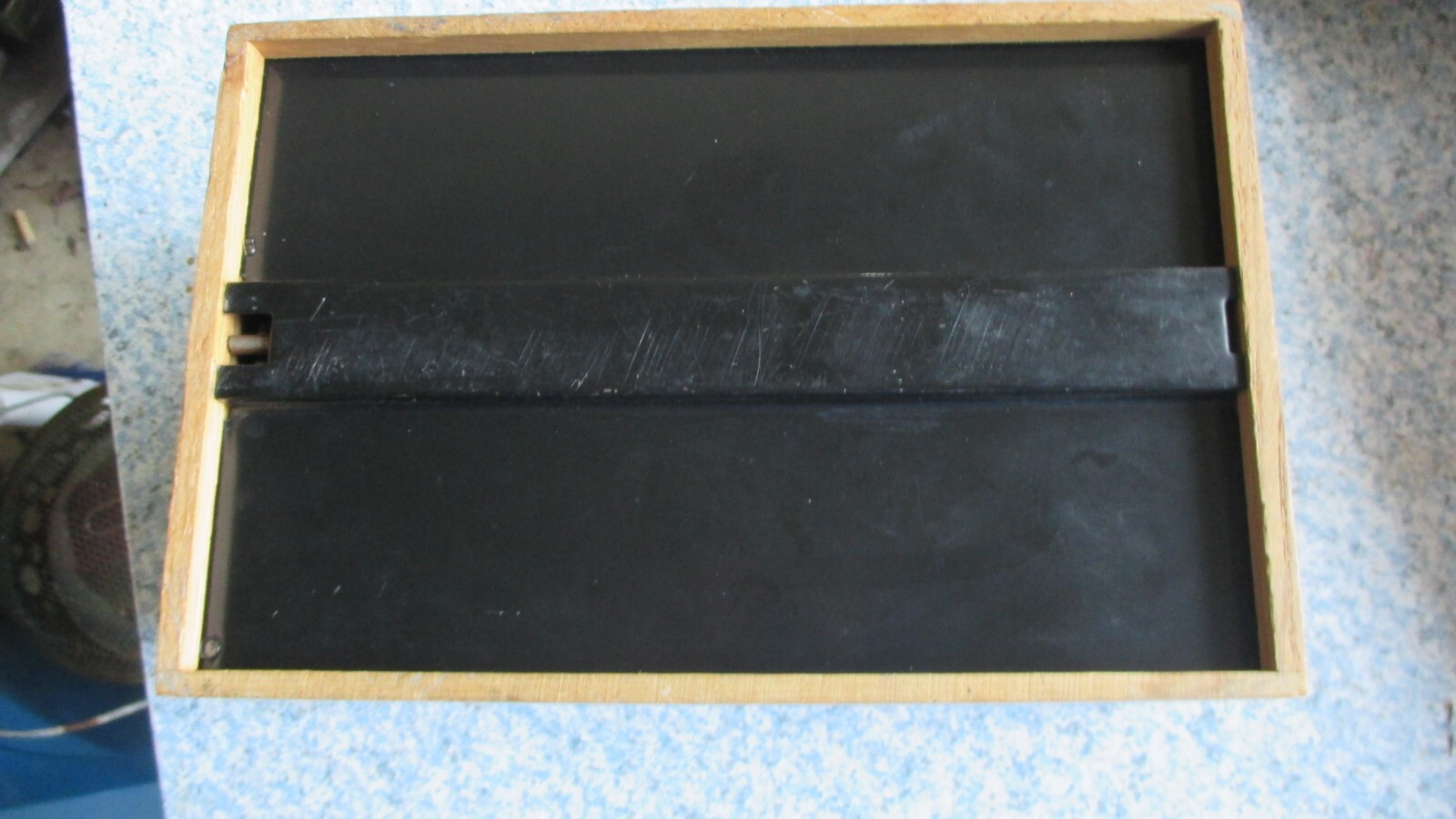 Vintage Globe Wernicke Wood Index Card File Box No 7410-C Peerless Tray