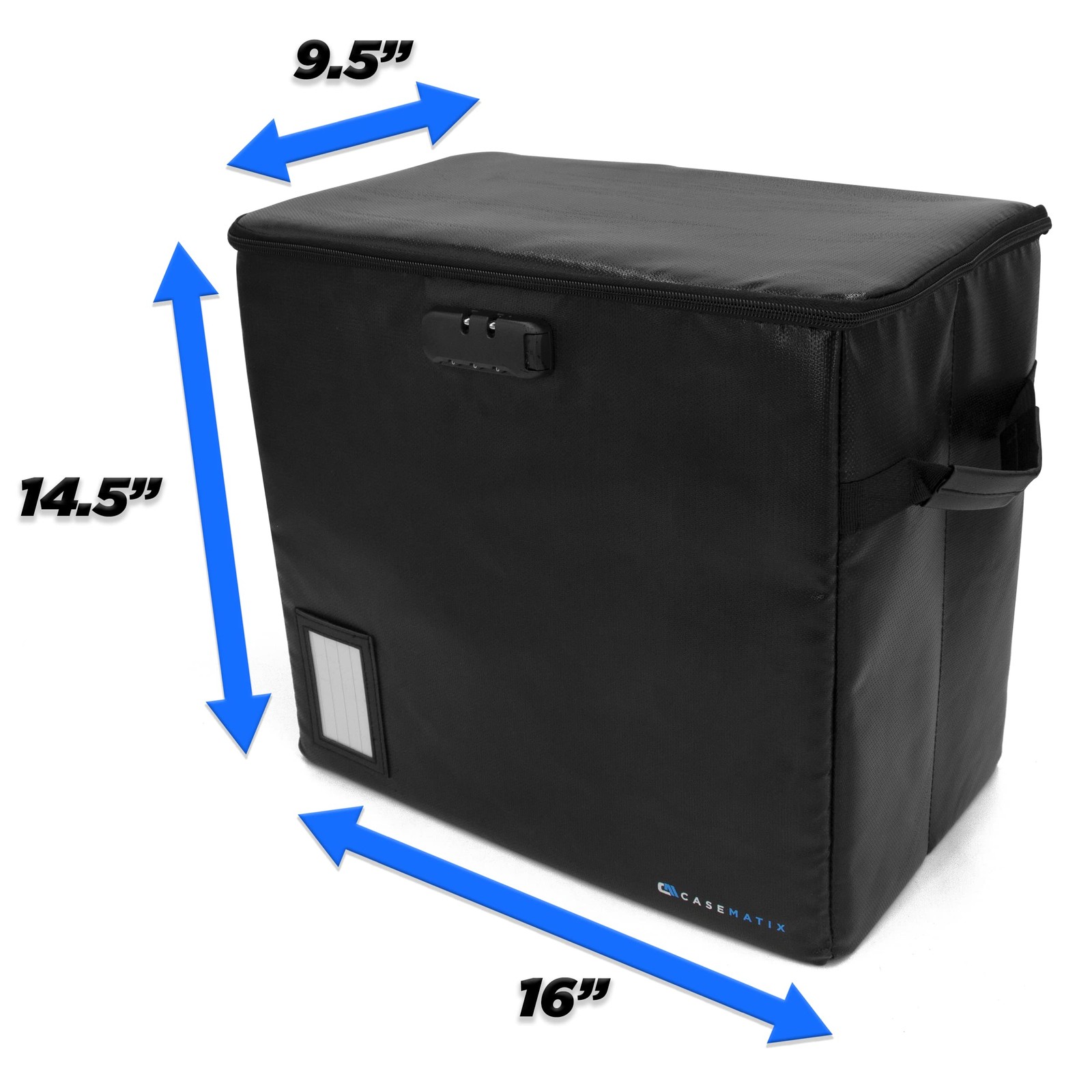 CASEMATIX Graded Comic Book Storage Fits 30 15.5 x 13.25 x 8.5 inches, Black