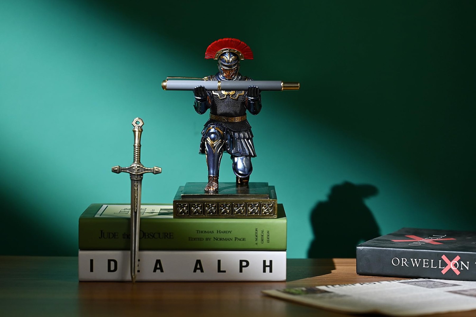 Roman Legion Soldier Knight Pen Holder Pen Stand Desk Organizers and Accessor…